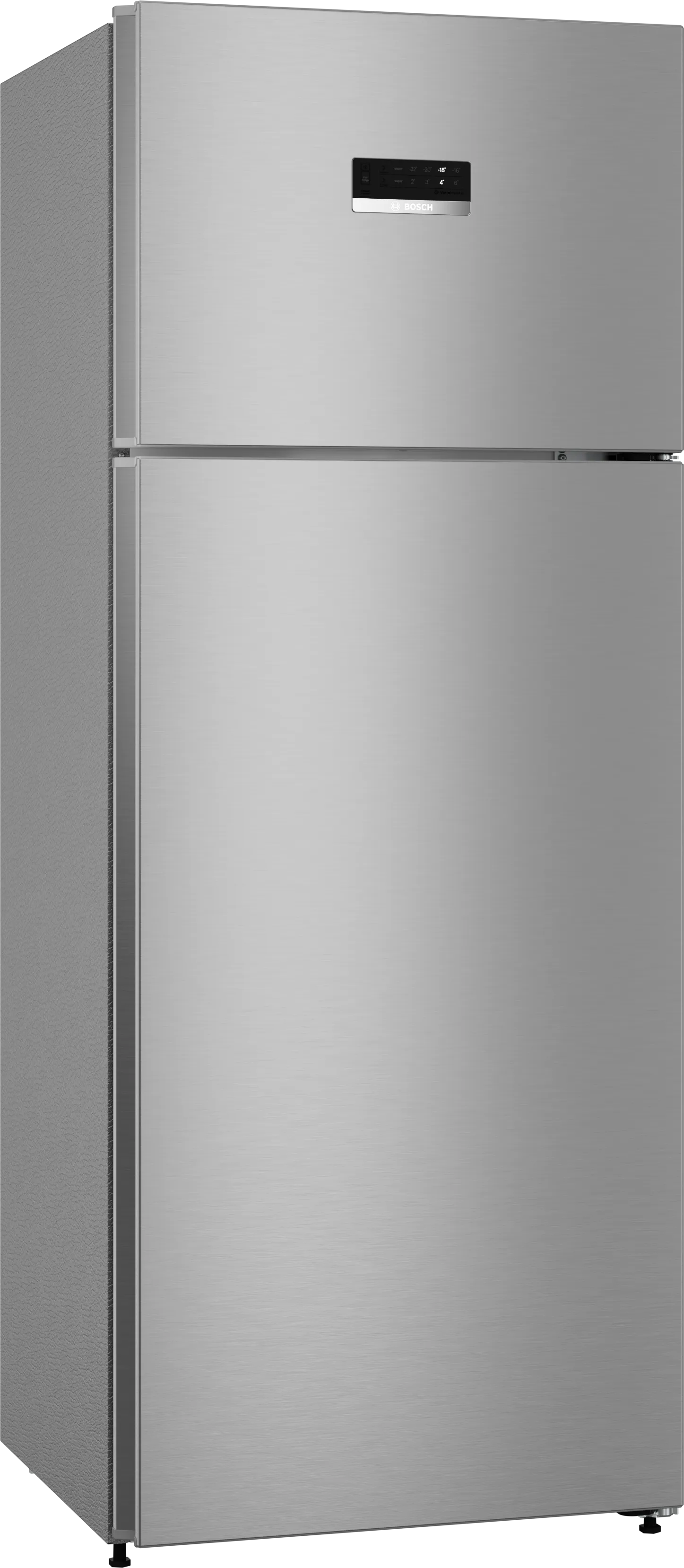 Series 4 free-standing fridge-freezer with freezer at top 175 x 67 cm Silver, Total No Frost 