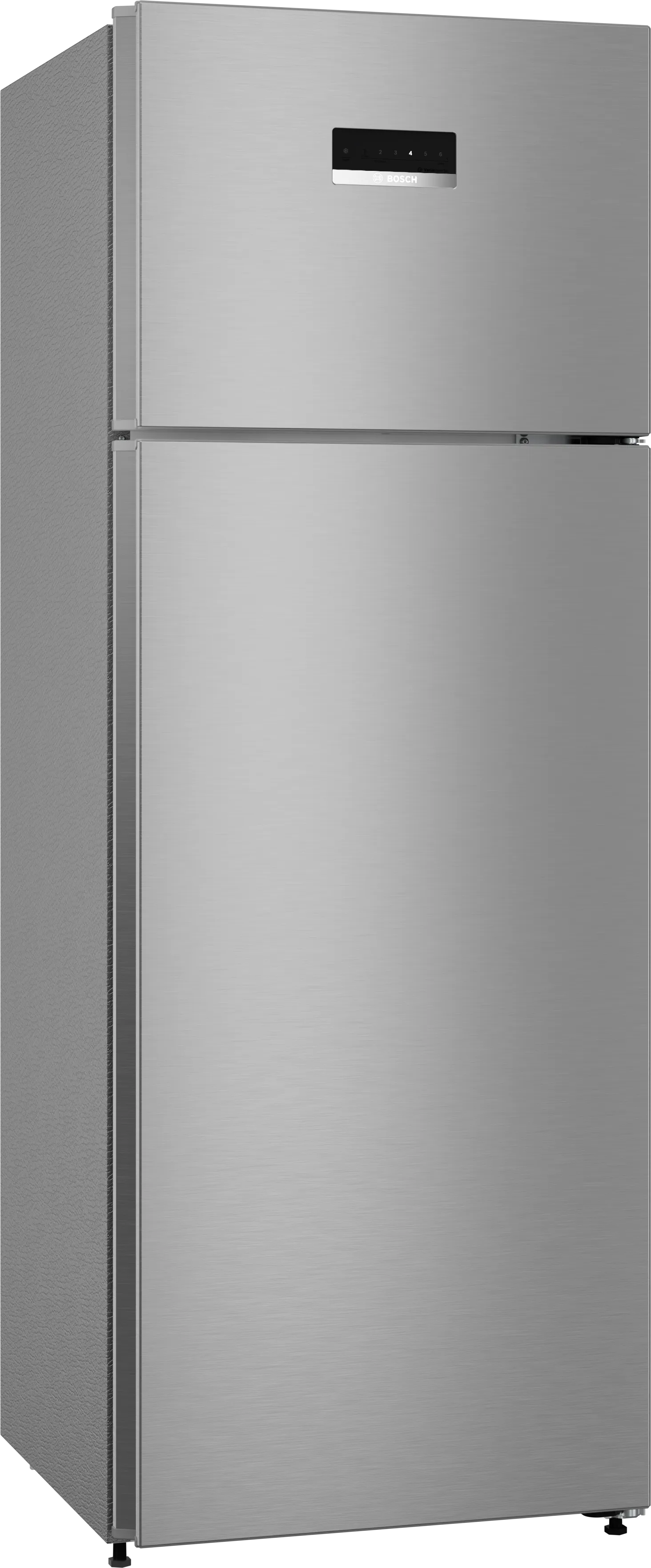 Series 4 free-standing fridge-freezer with freezer at top 168 x 60.5 cm Silver, Total No Frost 