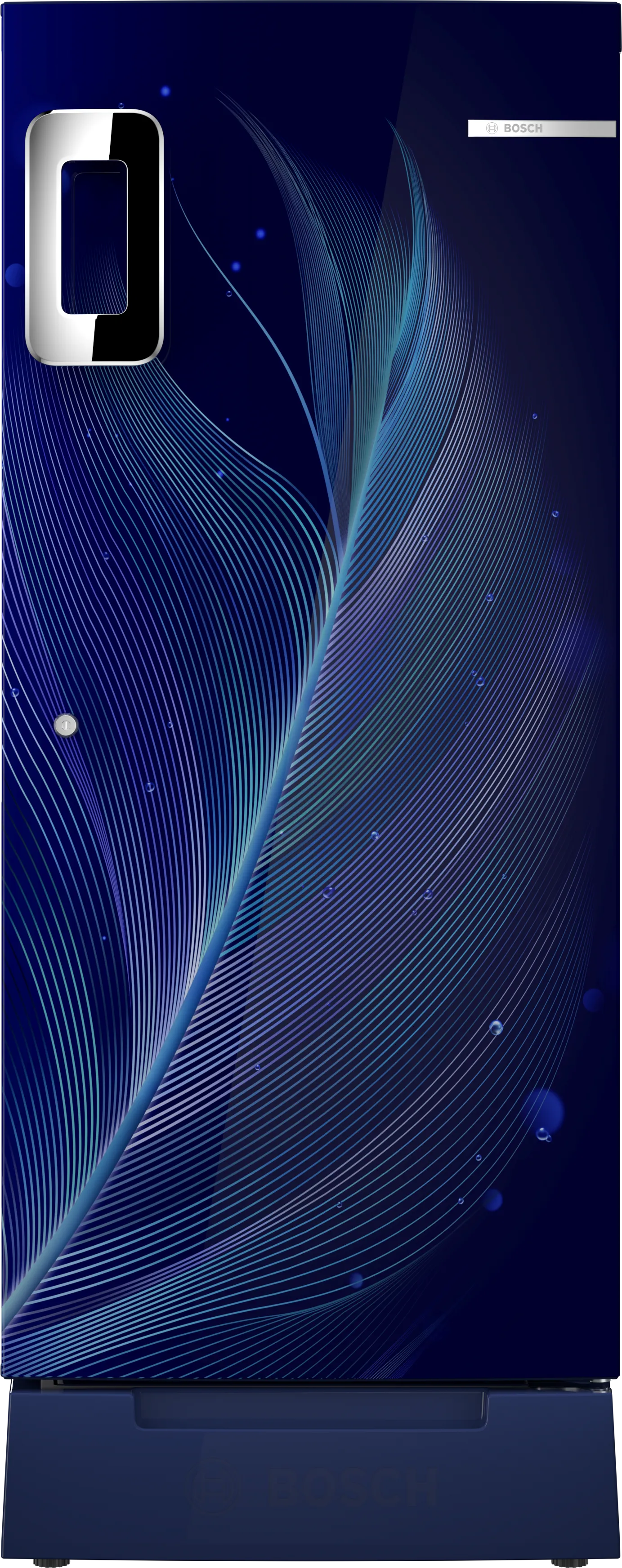 Series 4 free-standing fridge 126.6 x 53.8 cm Blue 