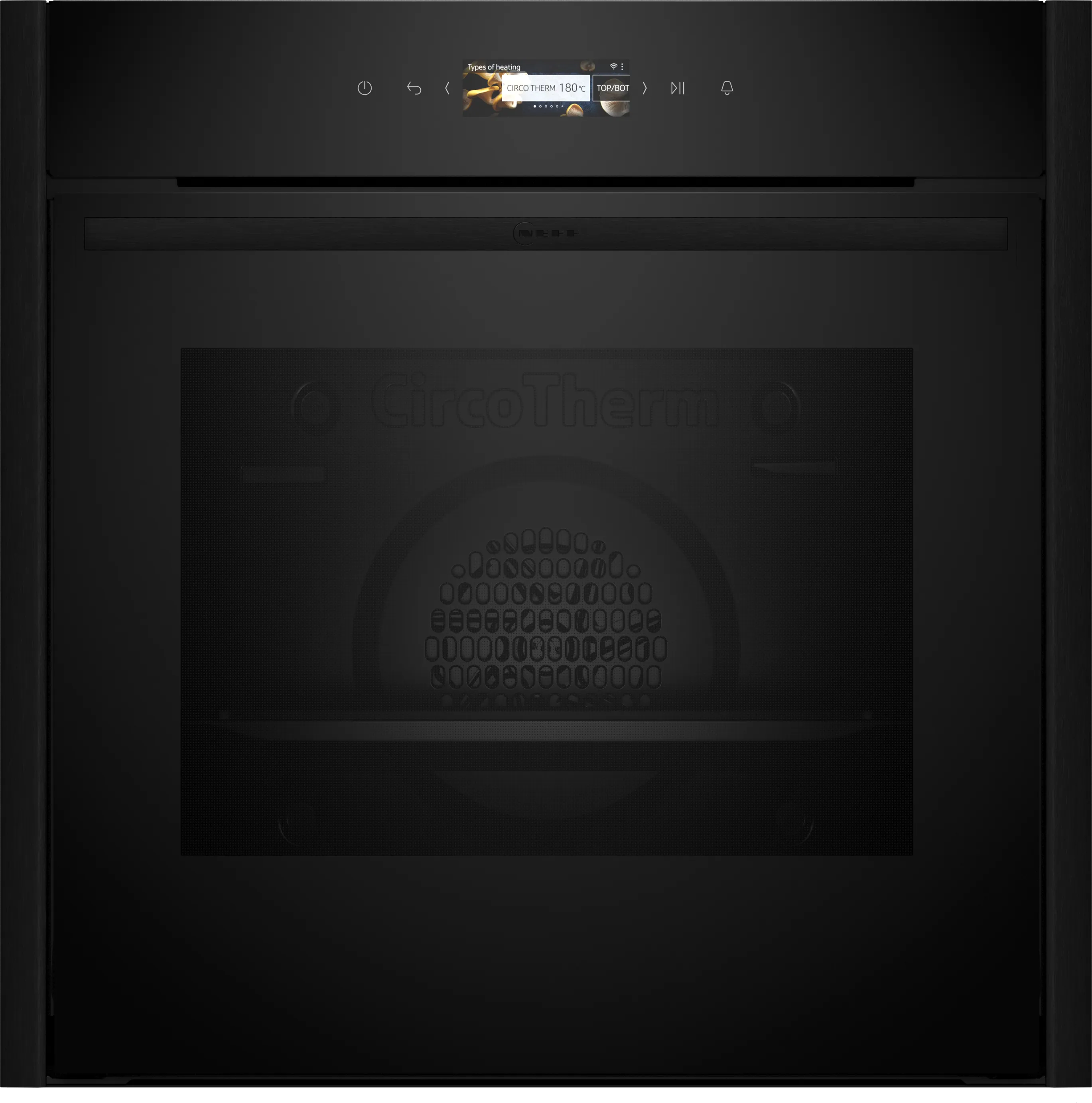 N 70 Forno da incasso 60 x 60 cm alu brushed black anodized 