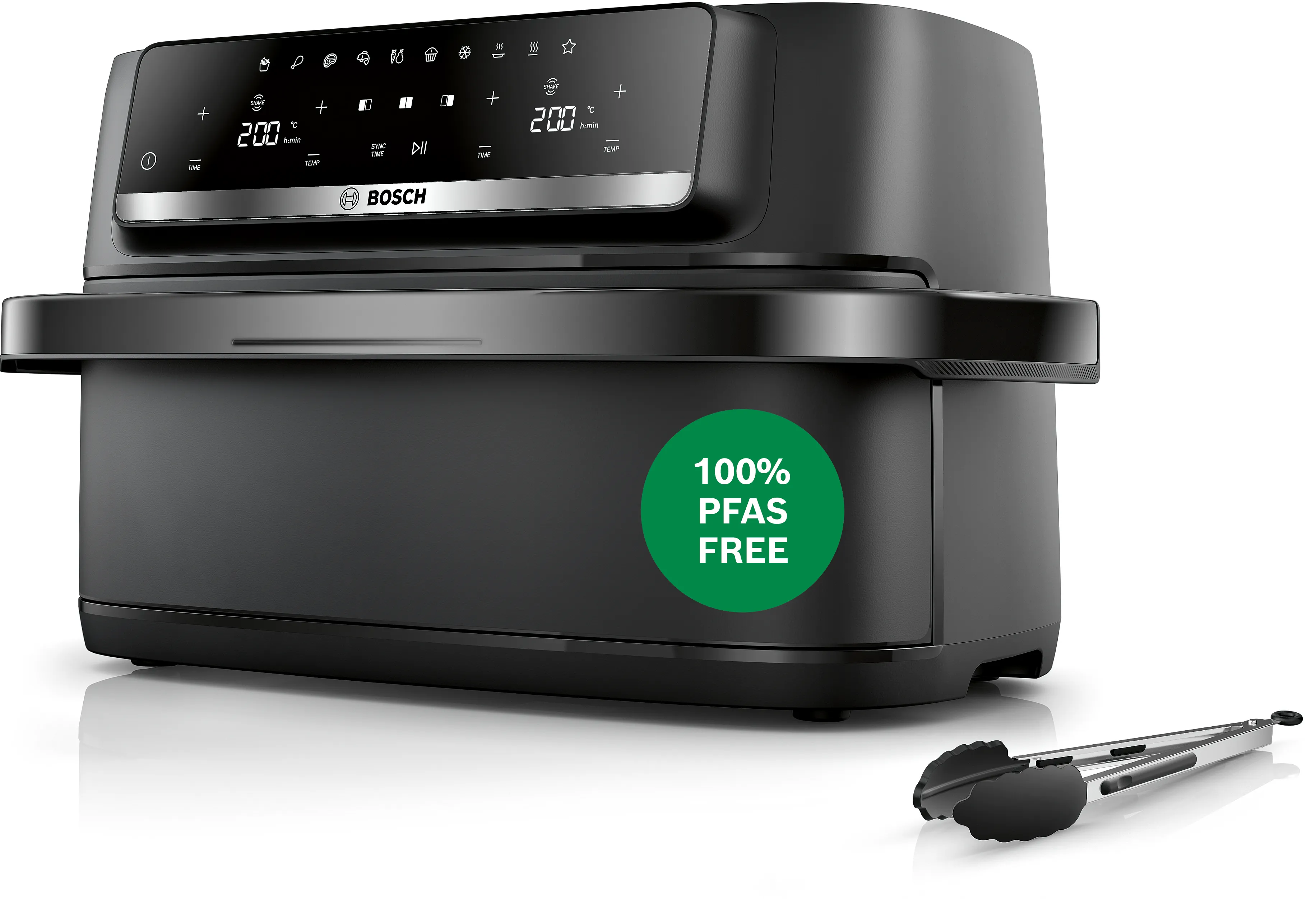 Serija 4 Double Flex Drawer Air Fryer Juodas