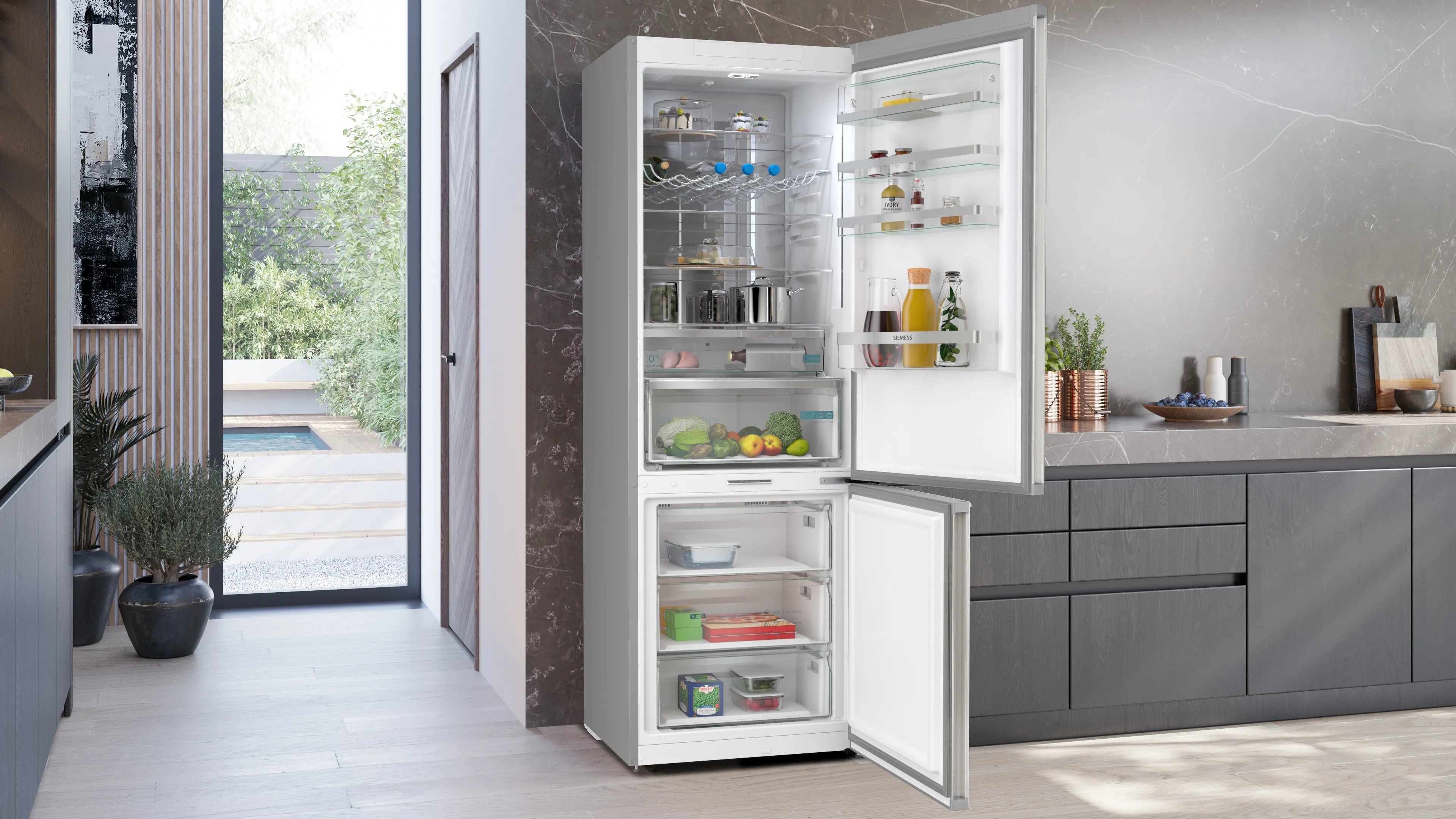 Großer Kühlschrank ab 70 cm Breite in hell