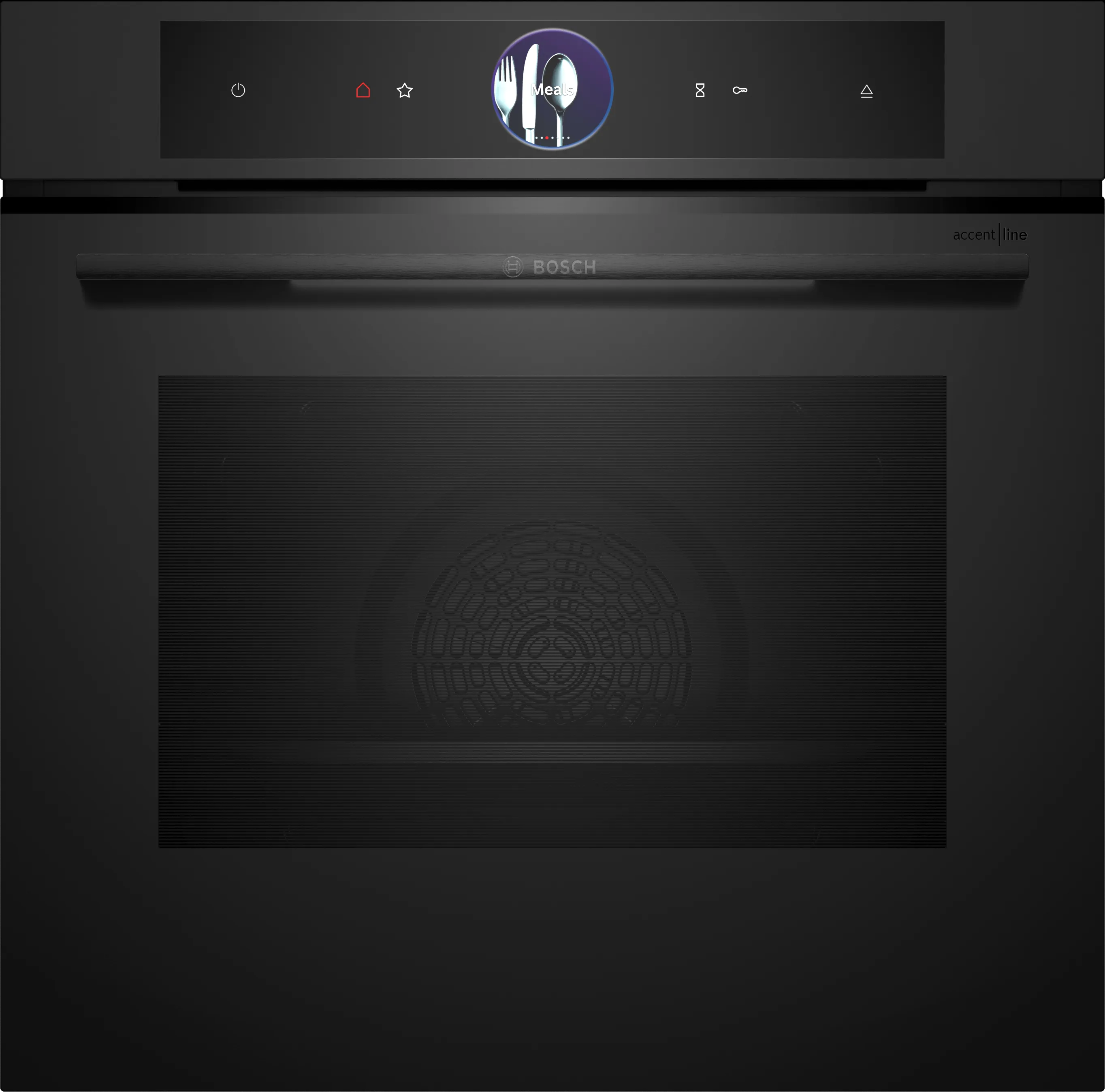 Serie 8 Bakoven met volwaardige stoom 60 x 60 cm Mat zwart 