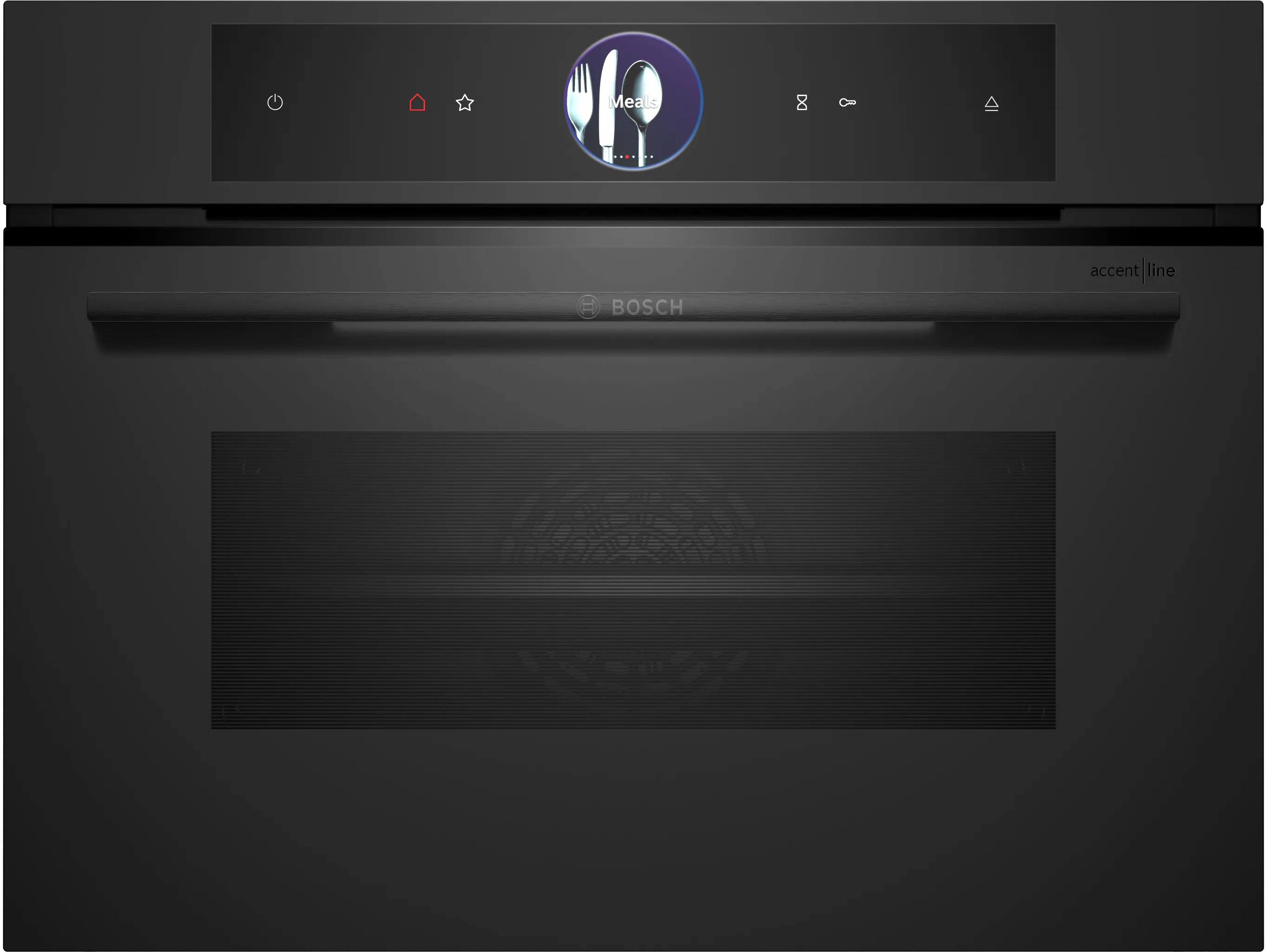 Serie 8 Compacte bakoven met volwaardige stoom 60 x 45 cm Mat zwart 