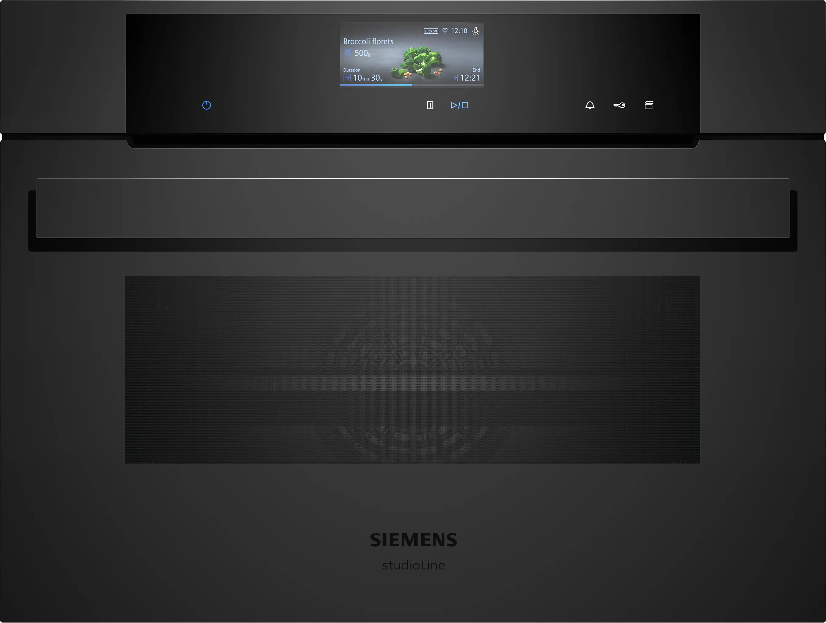 iQ700 Four encastrable compact vapeur 60 x 45 cm Verre noir mat 