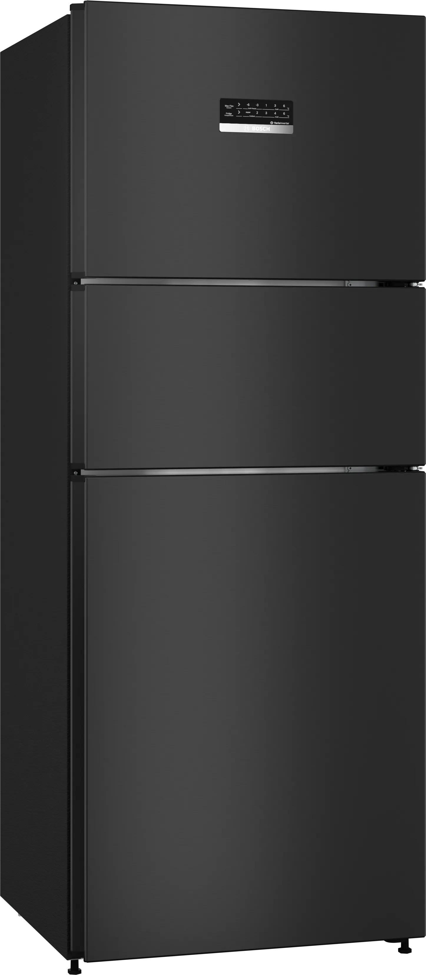 Series 6 free-standing fridge-freezer with freezer at top 175 x 67 cm Silver, Total No Frost 