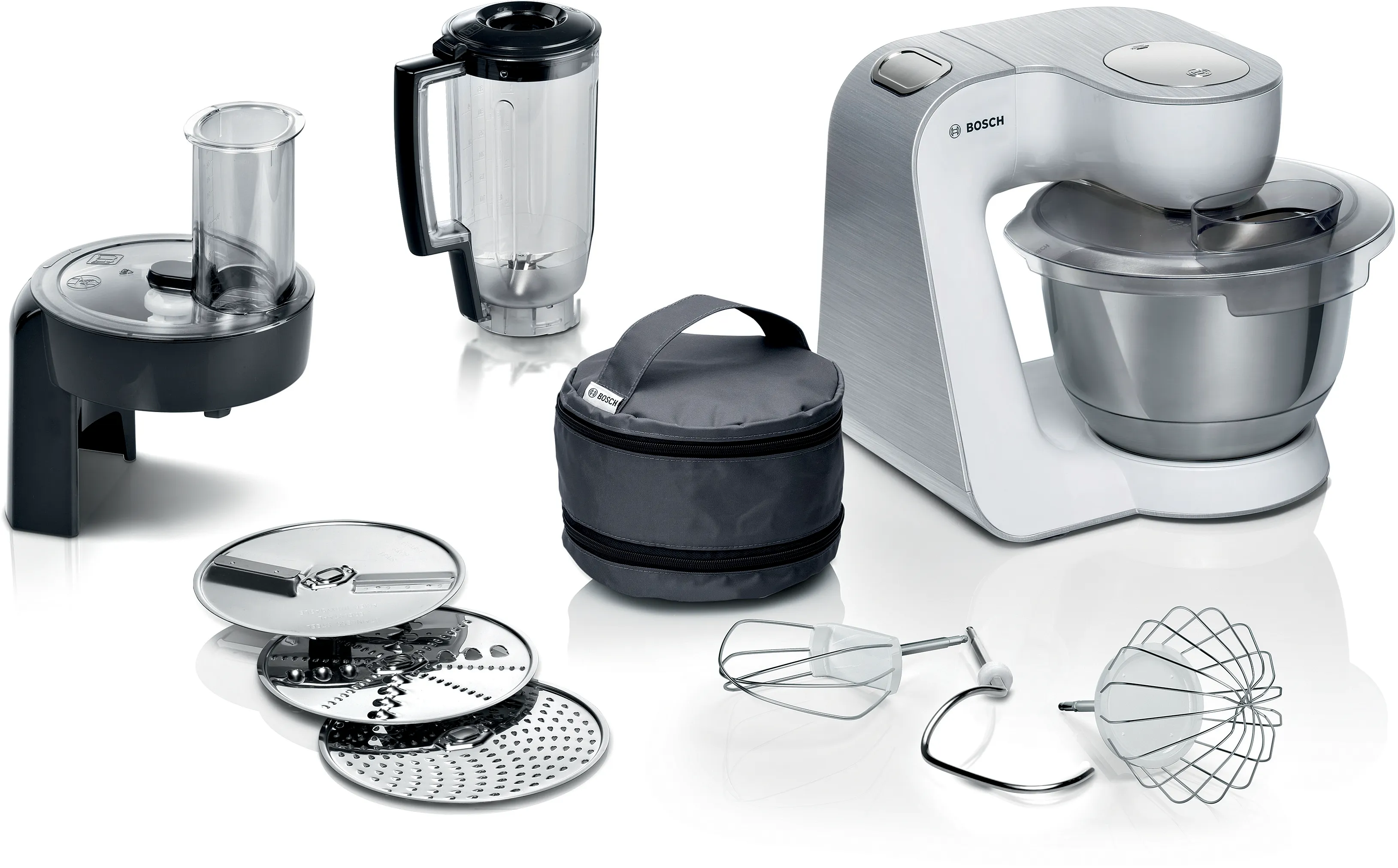 Series 4 Stand mixer MUM 5 1000 W White, Silver 