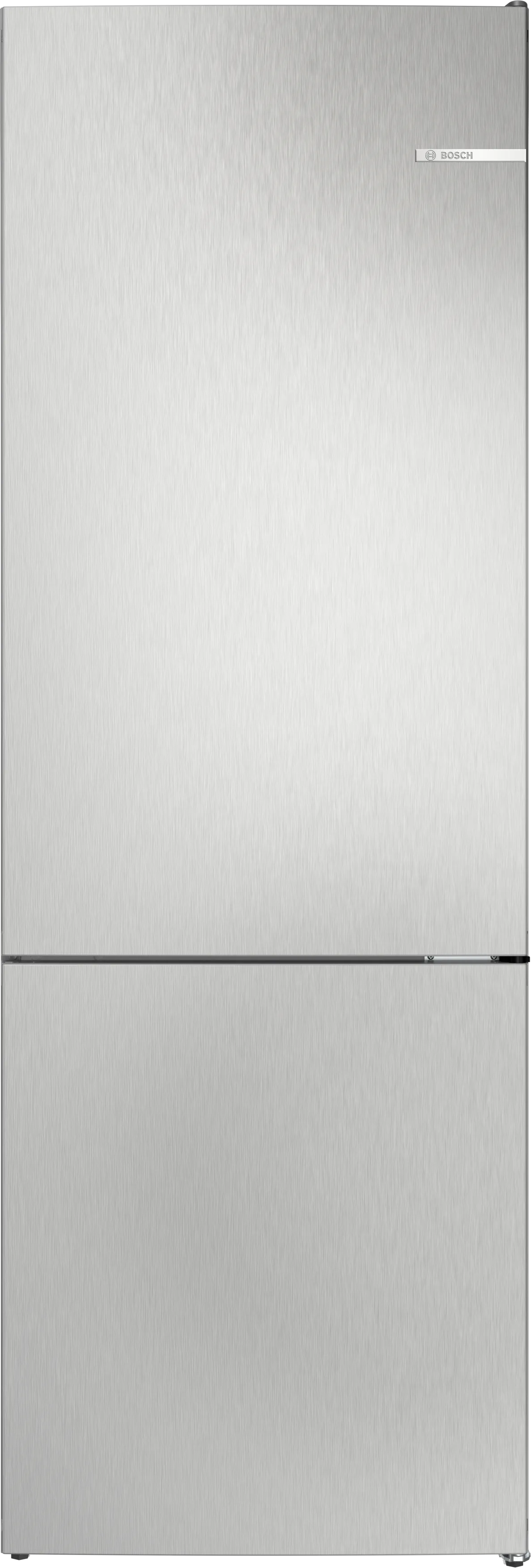 Serie 4 Freistehende Kühl-Gefrier-Kombination mit Gefrierbereich unten 203 x 70 cm Metall-Optik 