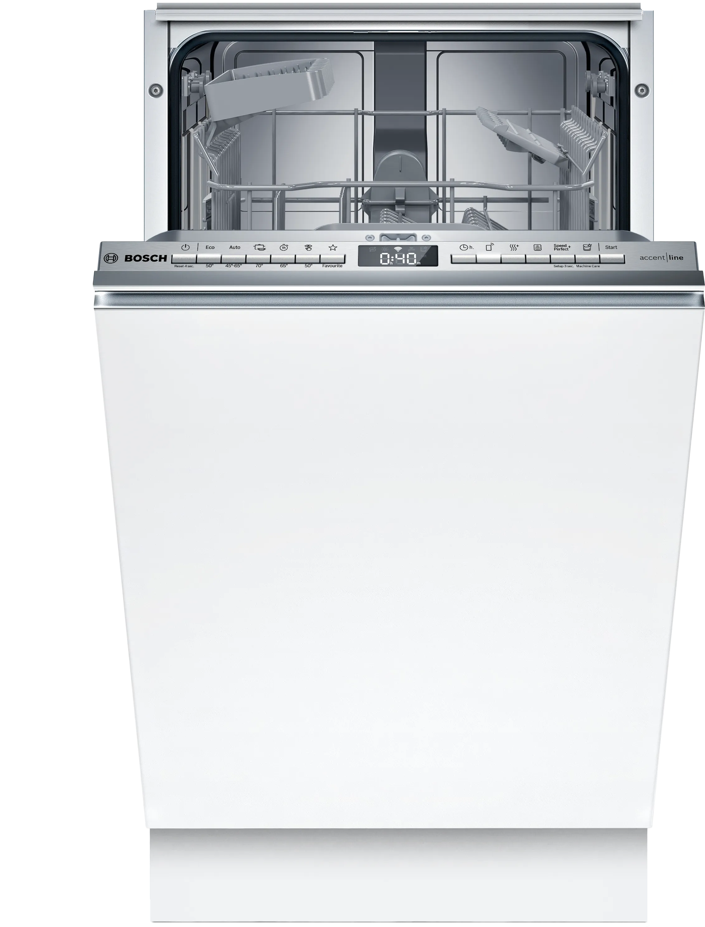 Series 4 fully-integrated dishwasher 45 cm Variable hinge for special installation situations