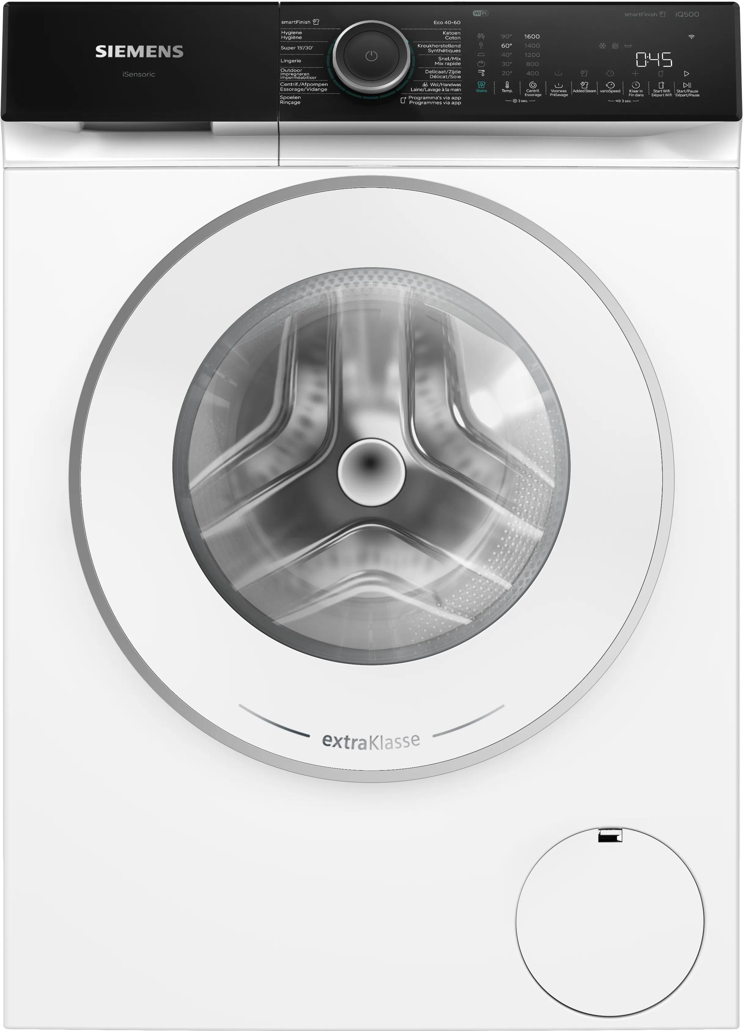 iQ500 Wasmachine 9 kg max. 1600 rpm 