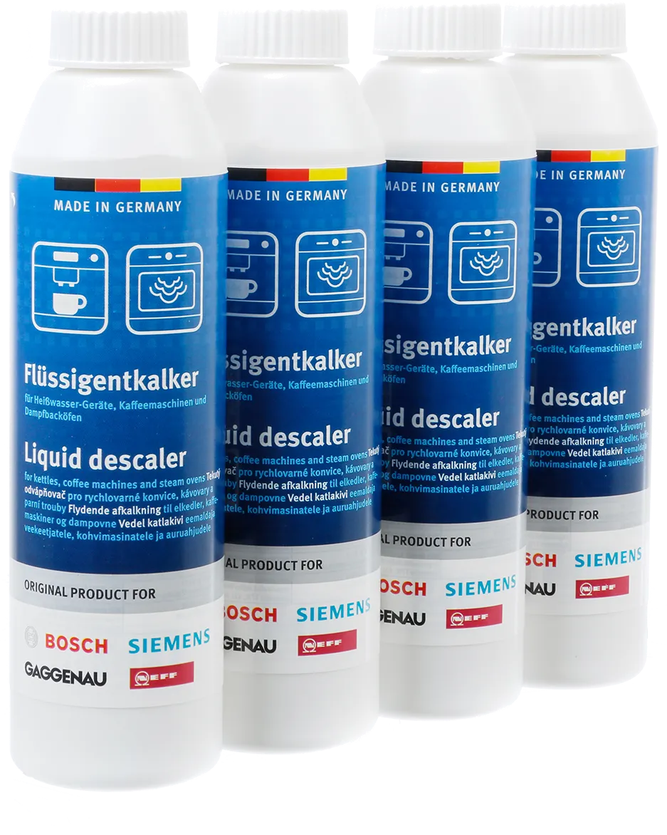 Flytande kalkborttagning för kaffemaskin, kaffebryggare, vattenkokare och ångugn - 4 x 250 ml