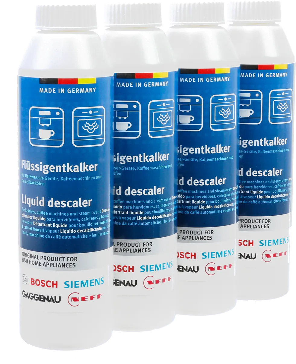 Liquid Descaler for kettles and coffee machines (4 Pack) Non-dangerous liquid descaler Liquid descaler set