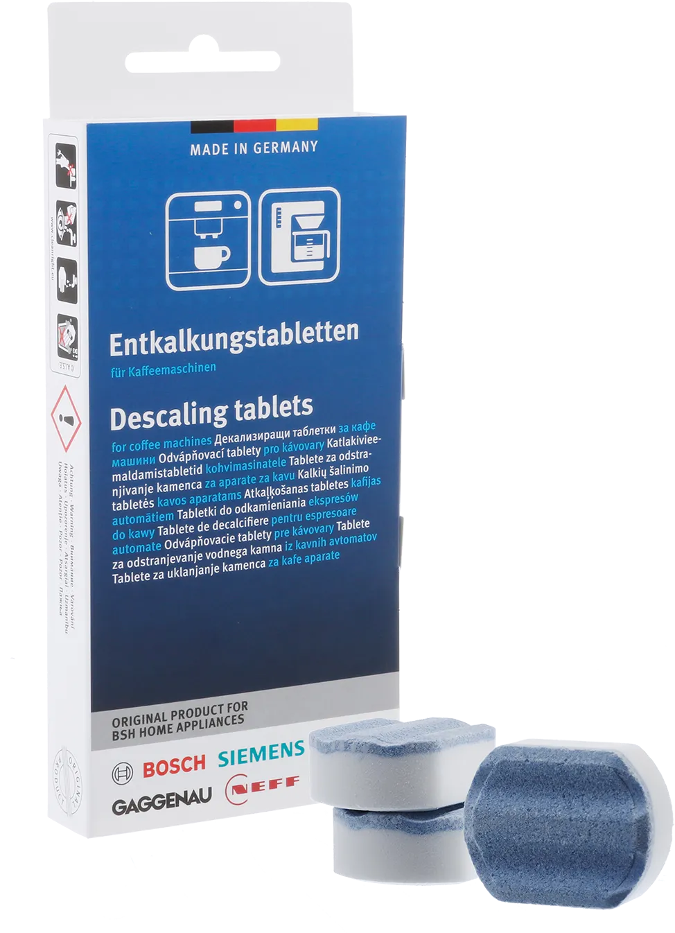 Entkalkungstabletten passend für Kaffeemaschinen 