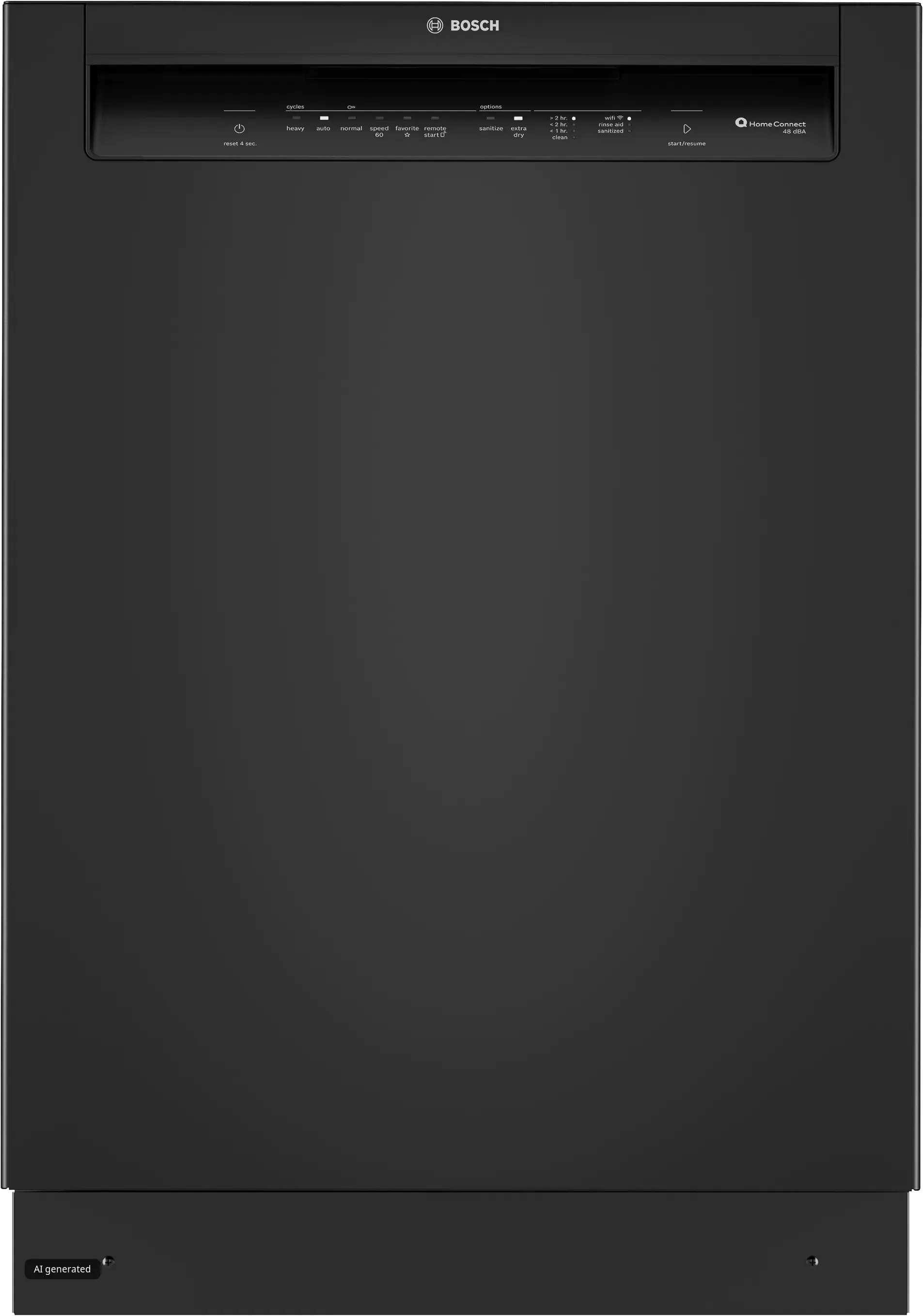 300 Series Dishwasher 24'' Black 