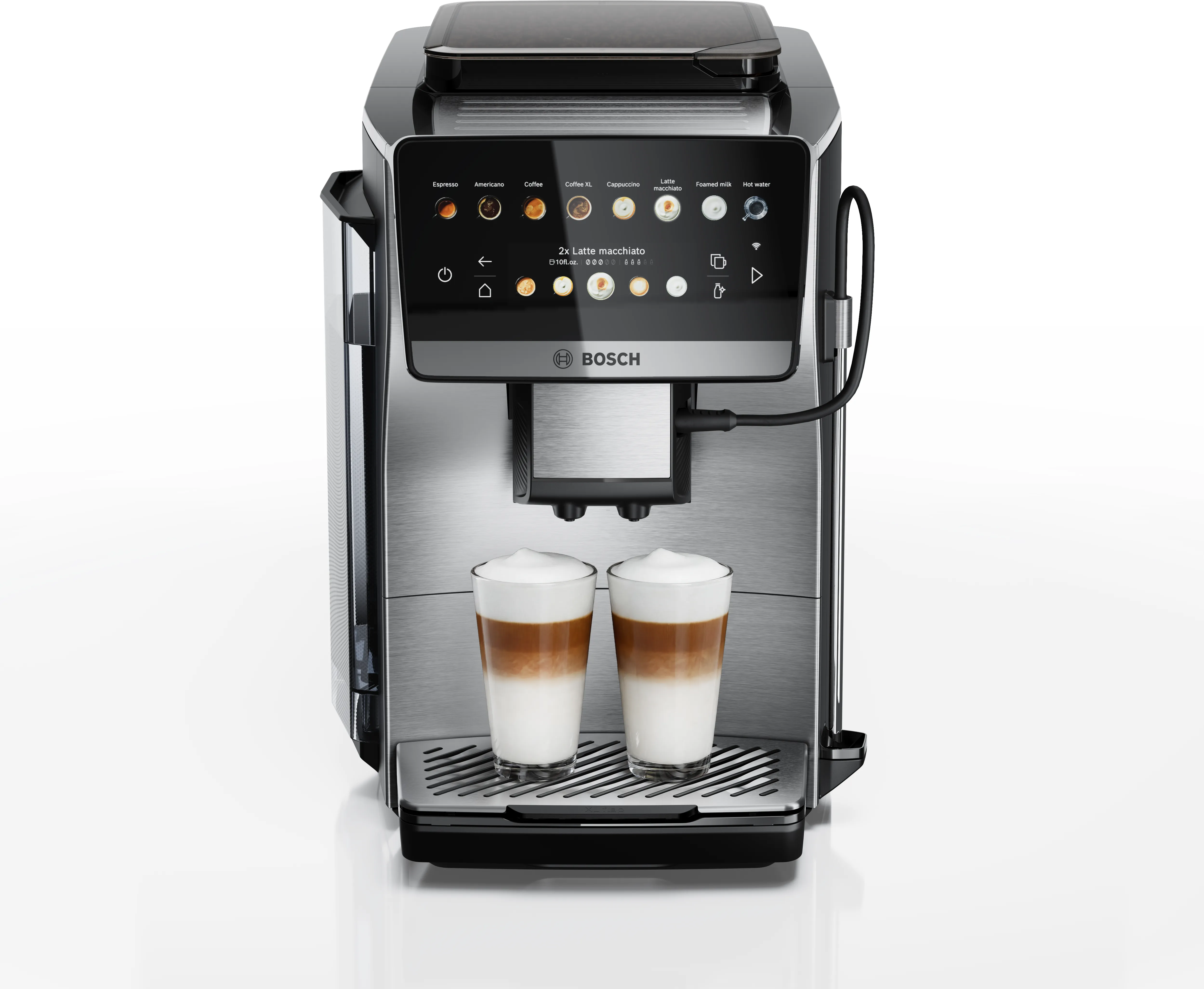 Series 6 Fully Automatic Espresso Machine VeroCafe Stainless Steel, Removable Water Tank 
