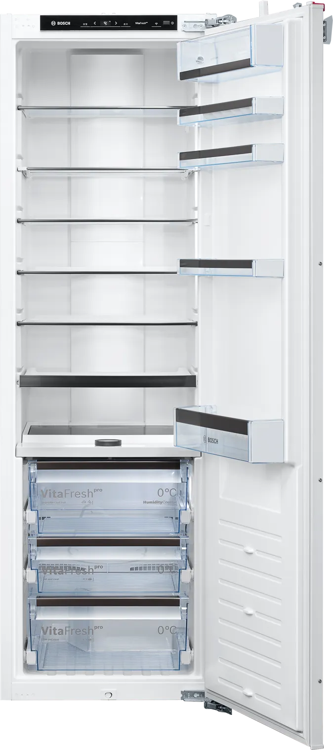 Series 8 built-in fridge 177.2 x 55.8 cm soft close flat hinge 