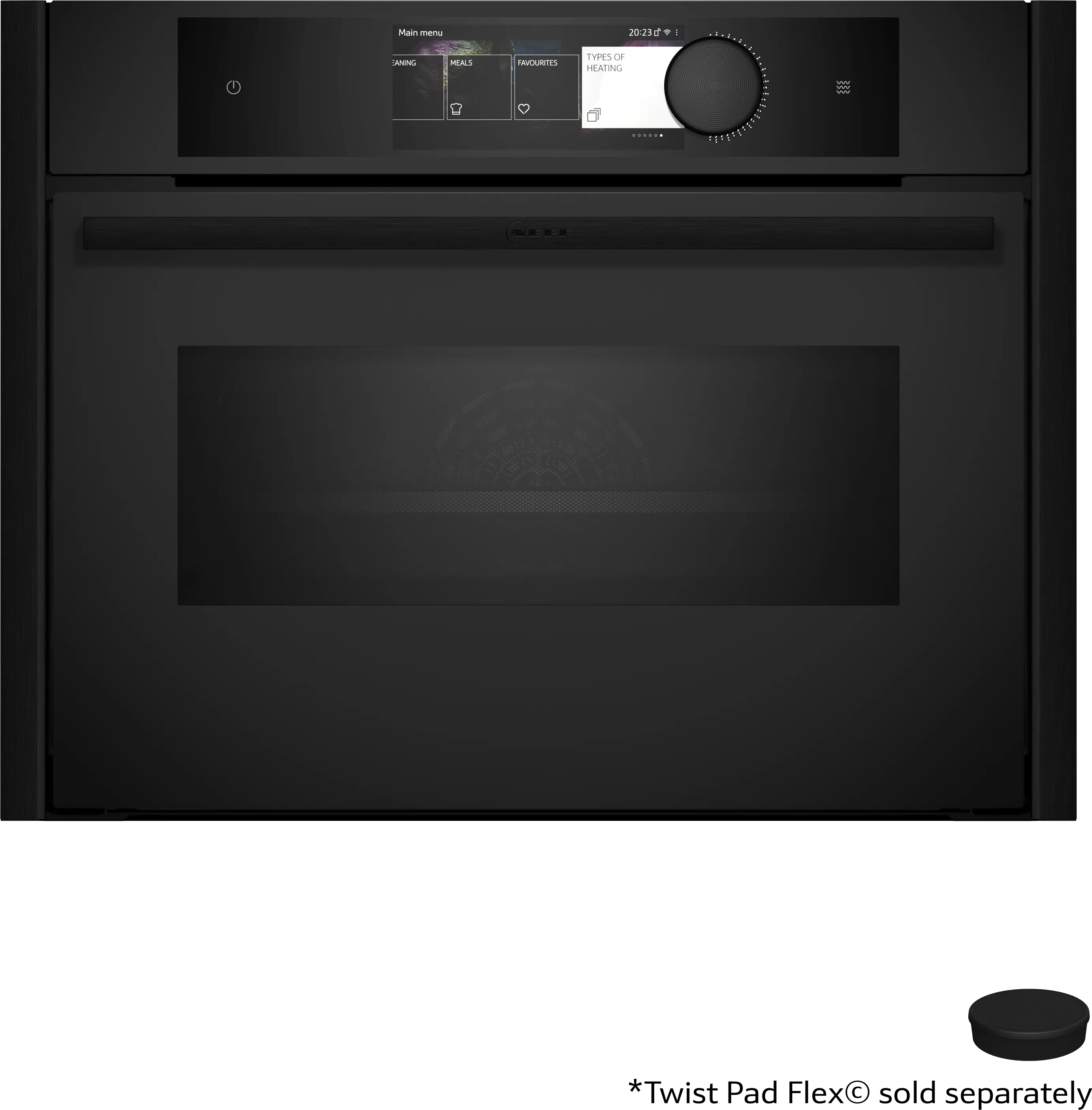 N 90 Compacte bakoven met magnetron 60 x 45 cm Mat zwart 