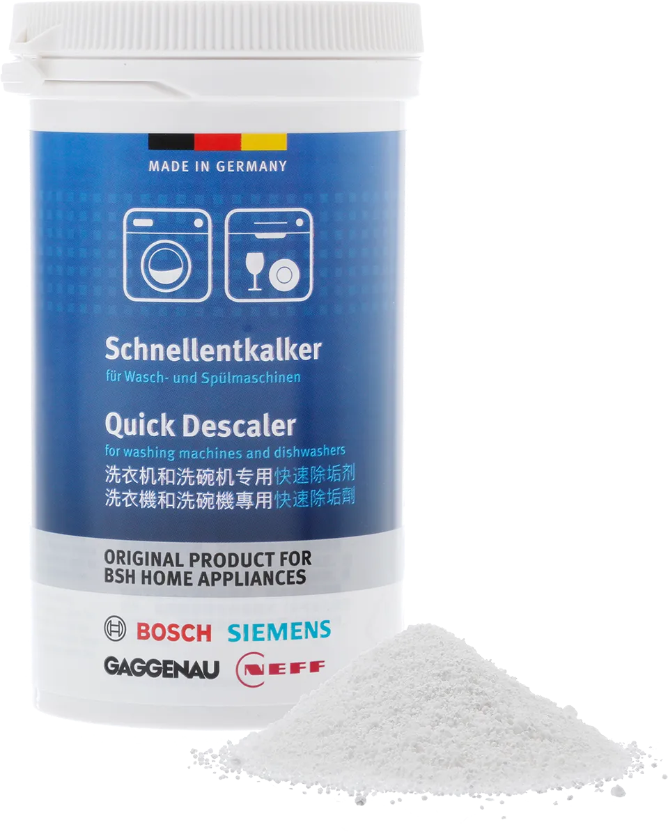 Quick descaler Quick descaler for washing machines and dishwashers Languages: cn, tw, (de, en) / EAST variant 