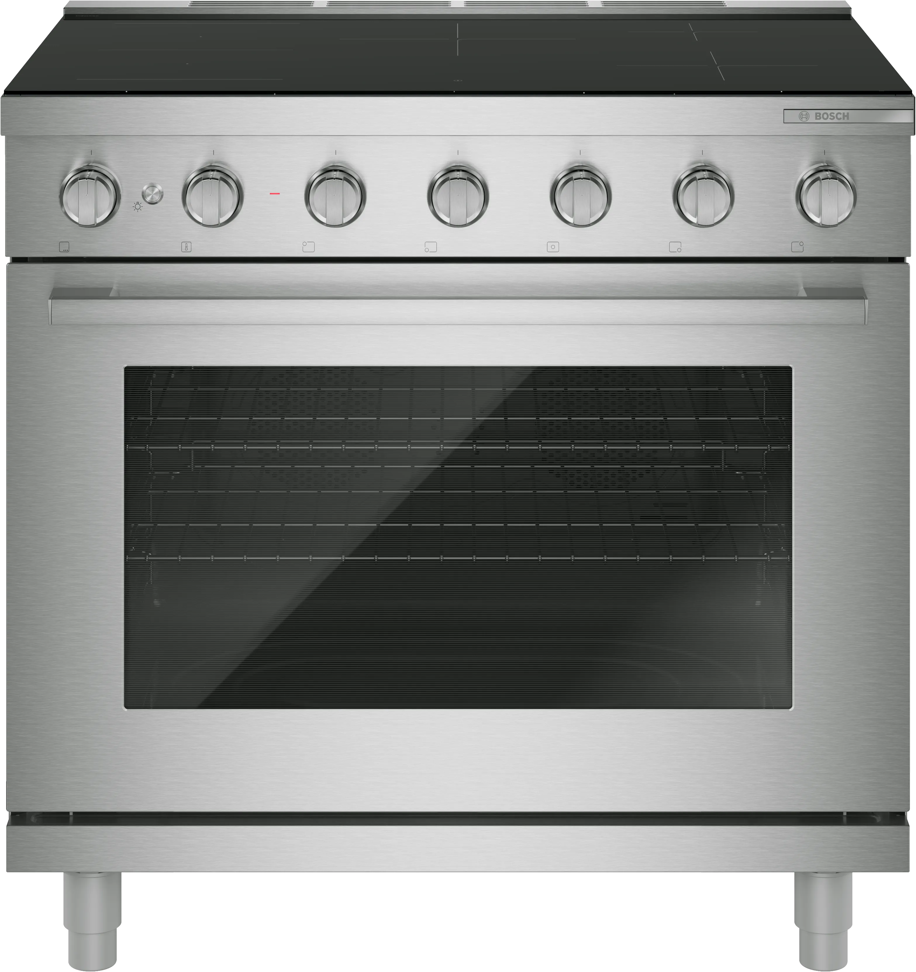 500 Series Induction freestanding range 36'' Stainless Steel 