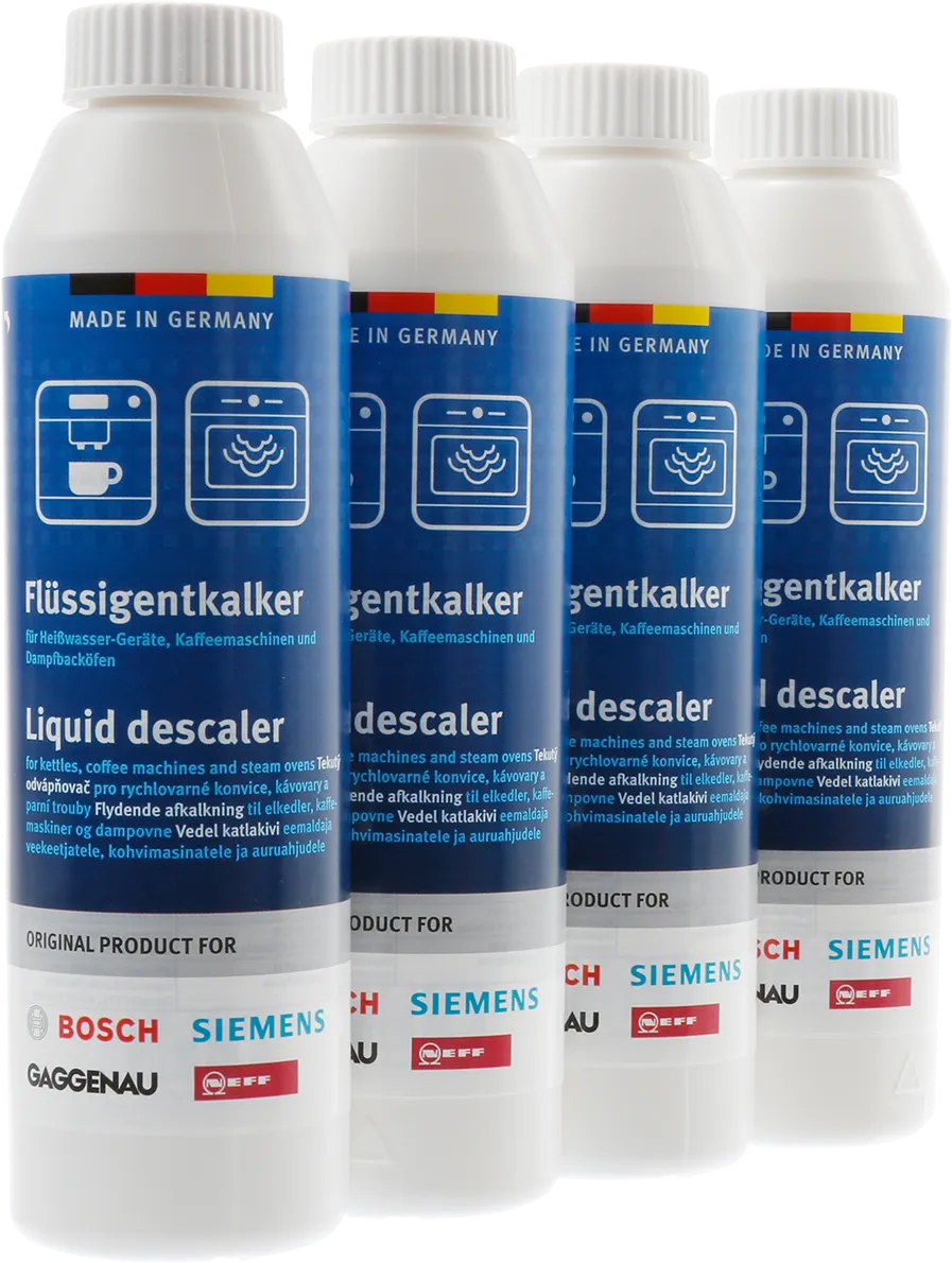 Zestaw płynów do odkamieniania Odkamieniacz w płynie, 250 ml x 4 sztuki