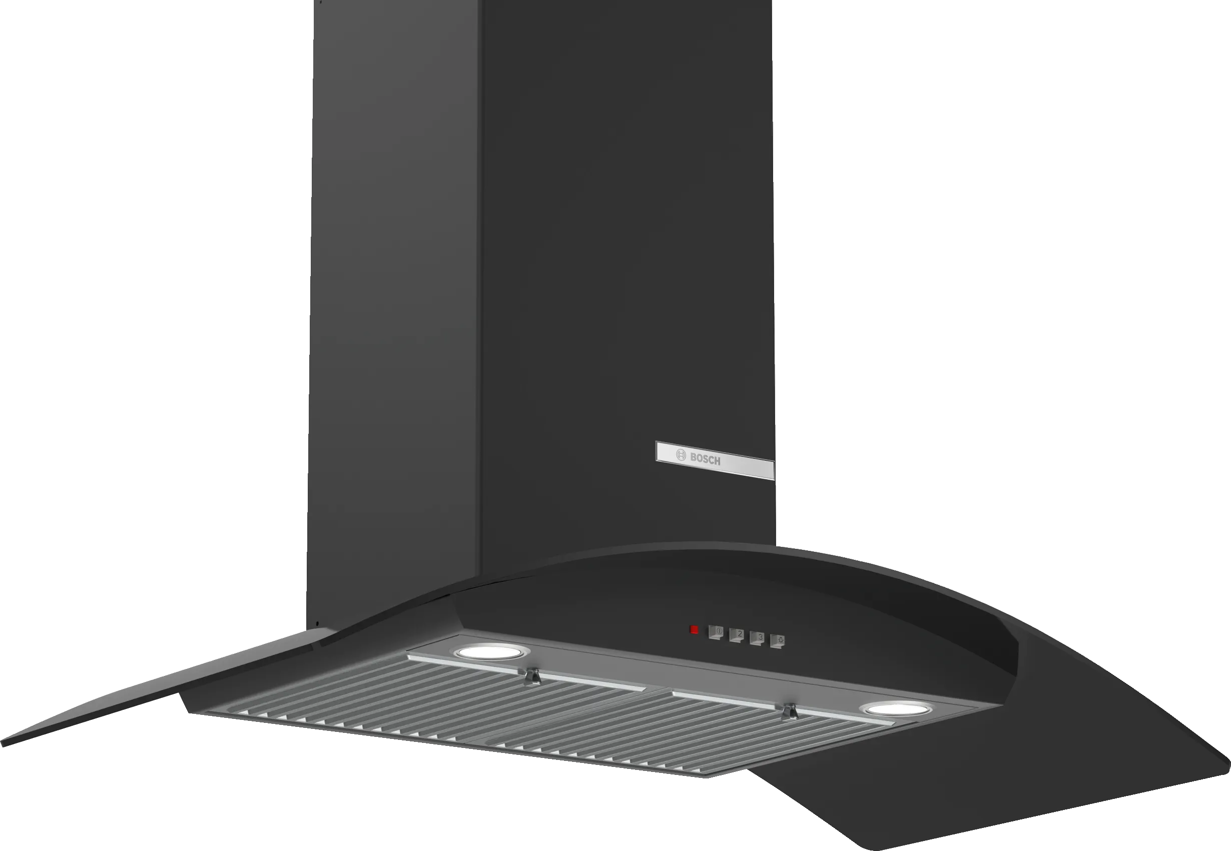 Series 2 wall-mounted cooker hood 90 cm Matt black