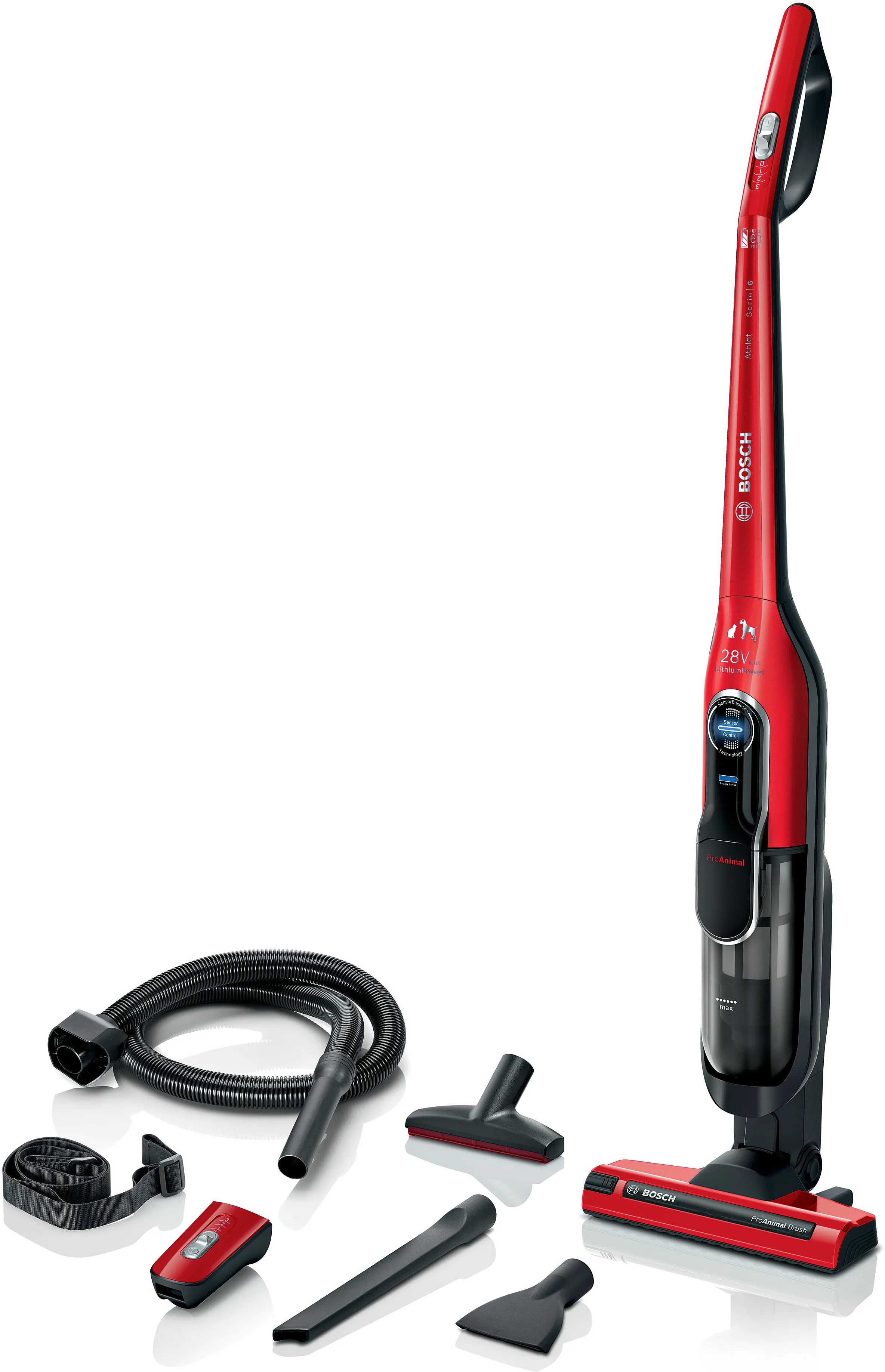 Serie 6 Aspirapolvere a batteria Athlet ProAnimal 28Vmax Rosso 