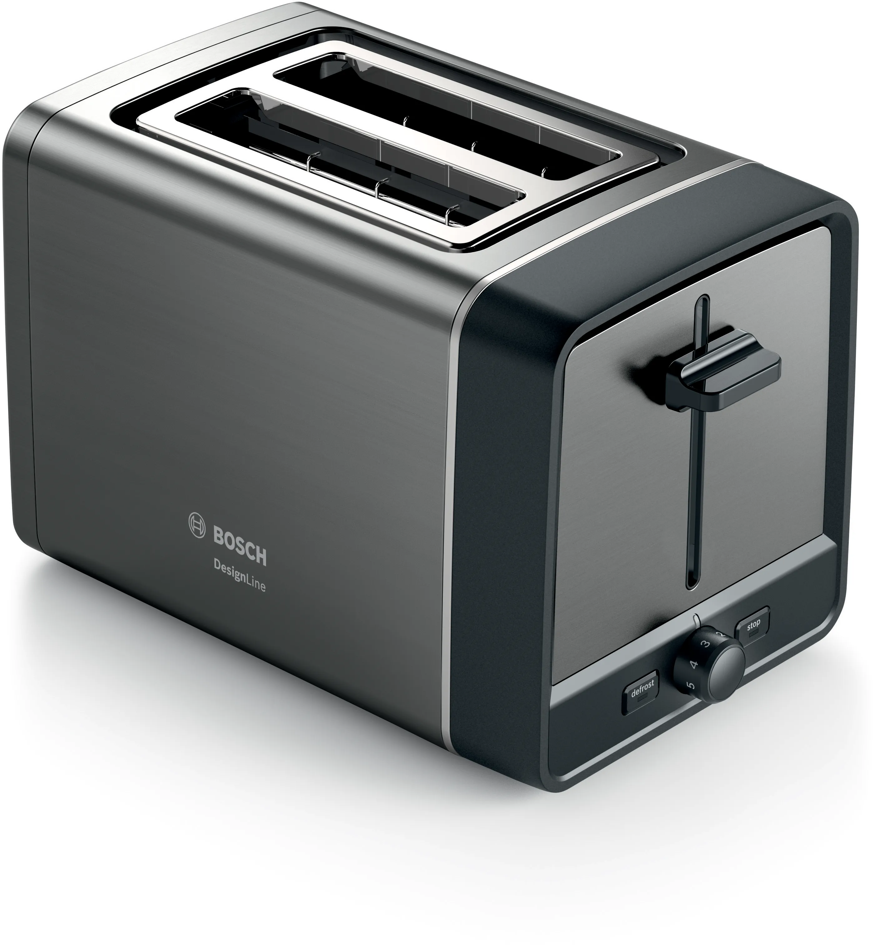 Toaster compact DesignLine Gris 