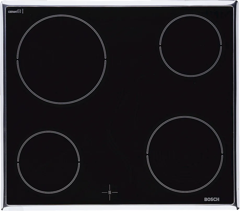  Electric hob 60 cm control panel on the cooker, Black, surface mount with frame