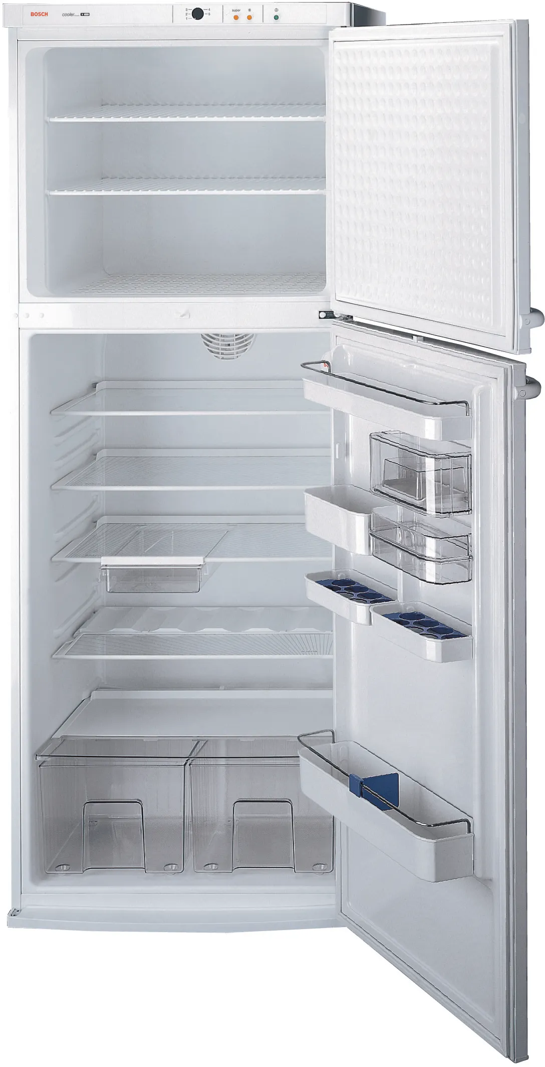  free-standing fridge-freezer with freezer at top 185 x 70 cm
