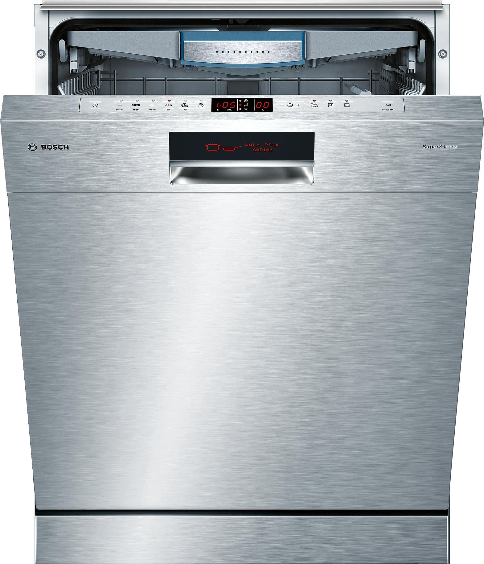  built-under dishwasher 60 cm Brushed steel