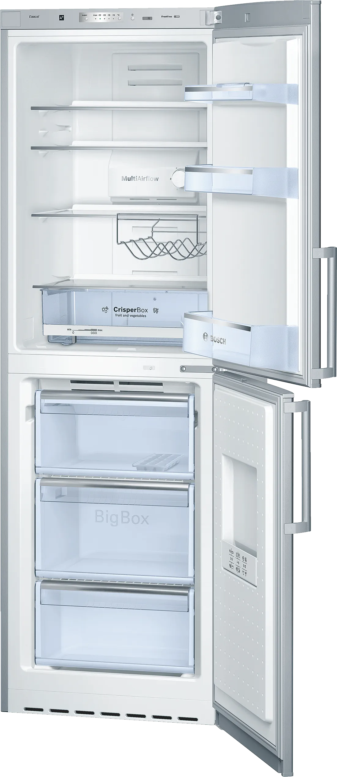 KGN34VI20G Free-standing Fridge-freezer With Freezer At Bottom | BOSCH IE