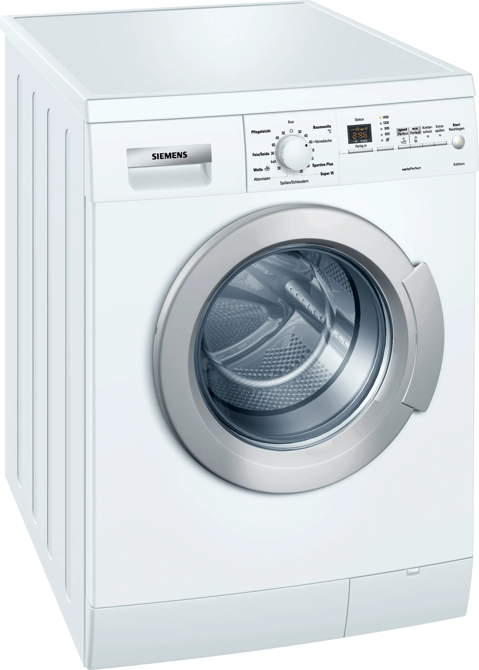 washing machine, frontloader fullsize 6 kg 1400 rpm, White