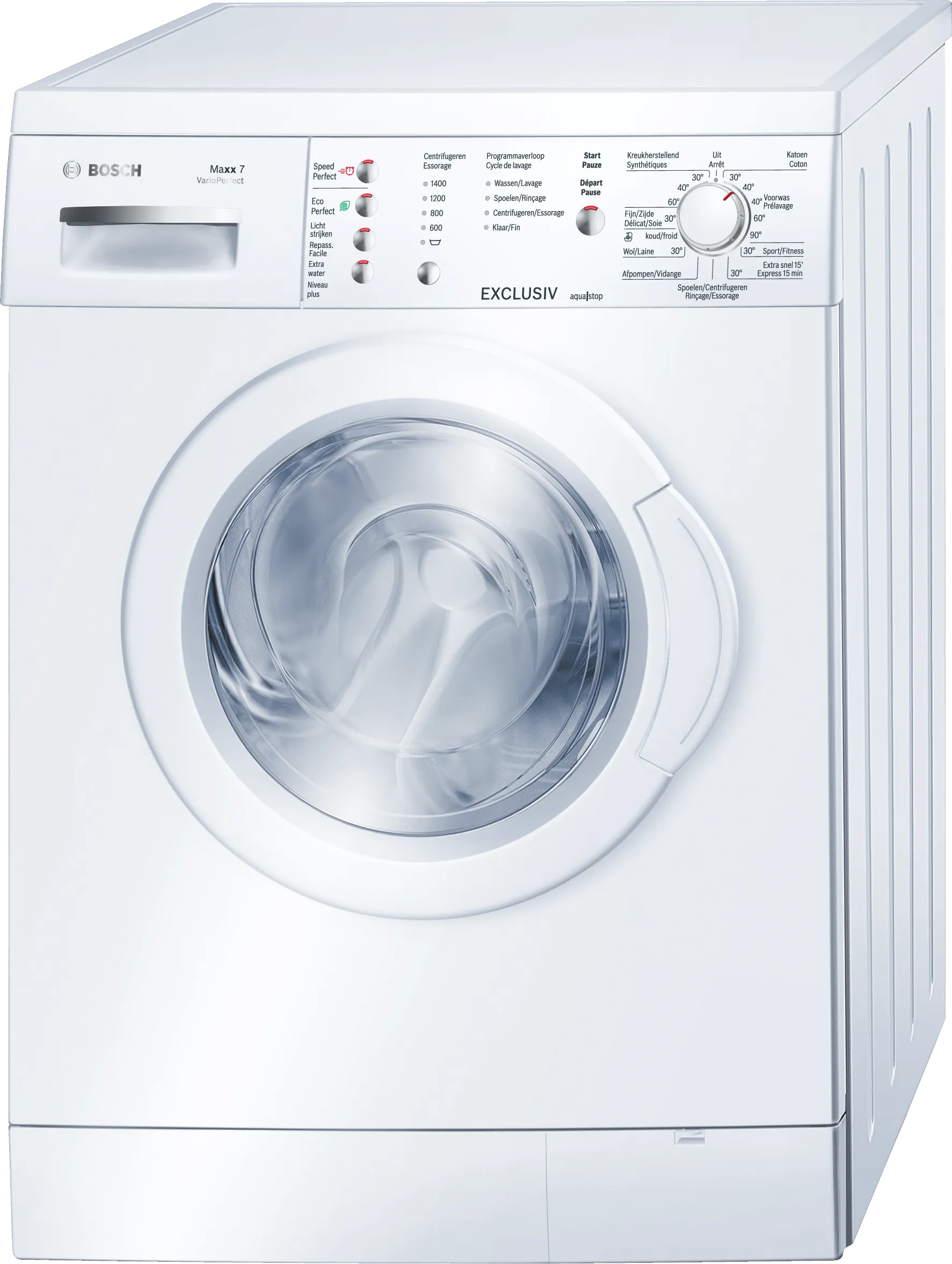 Series 4 washing machine, frontloader fullsize 7 kg 1400 rpm, White