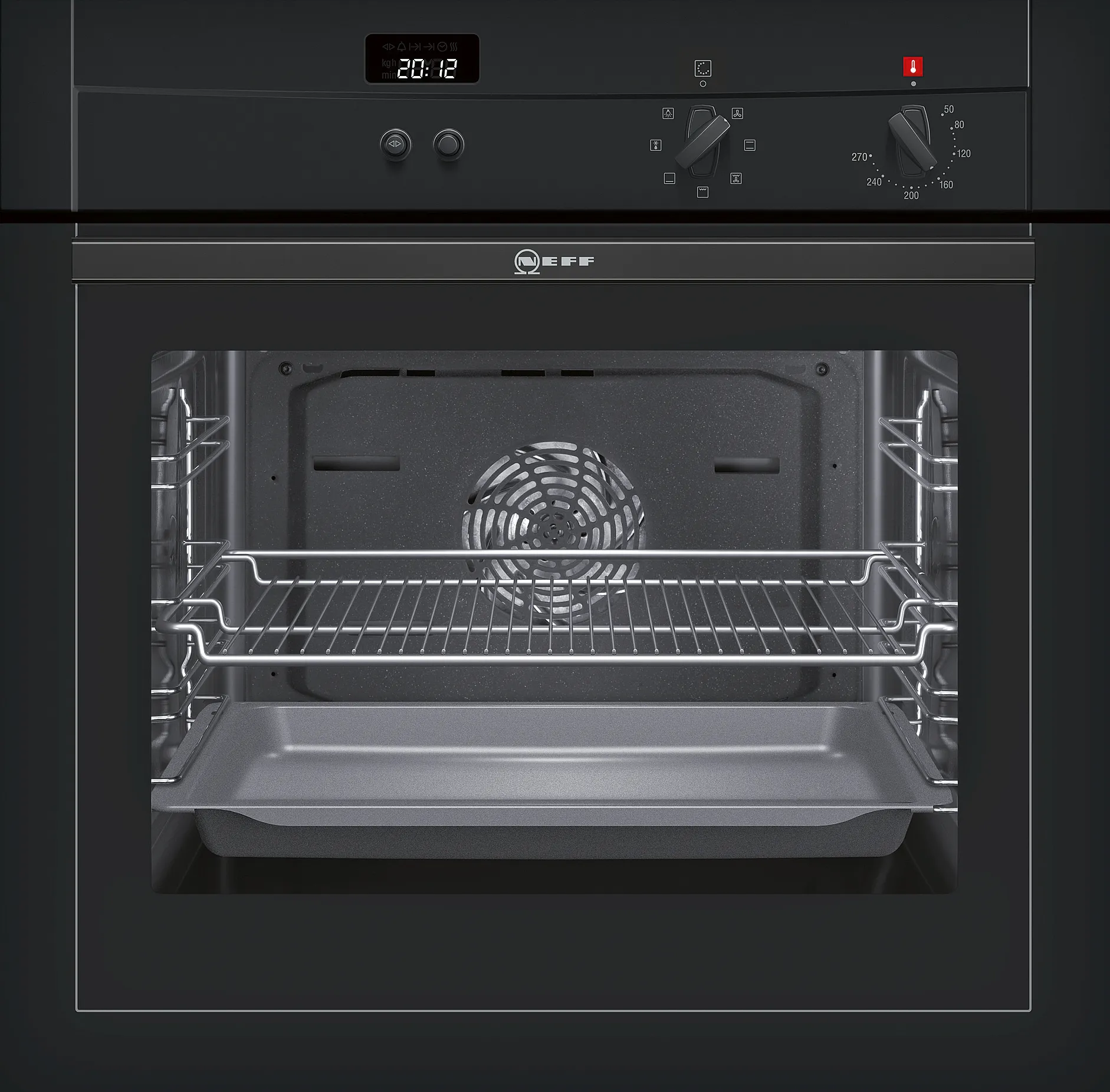  Built-in oven 60 x 60 cm Black