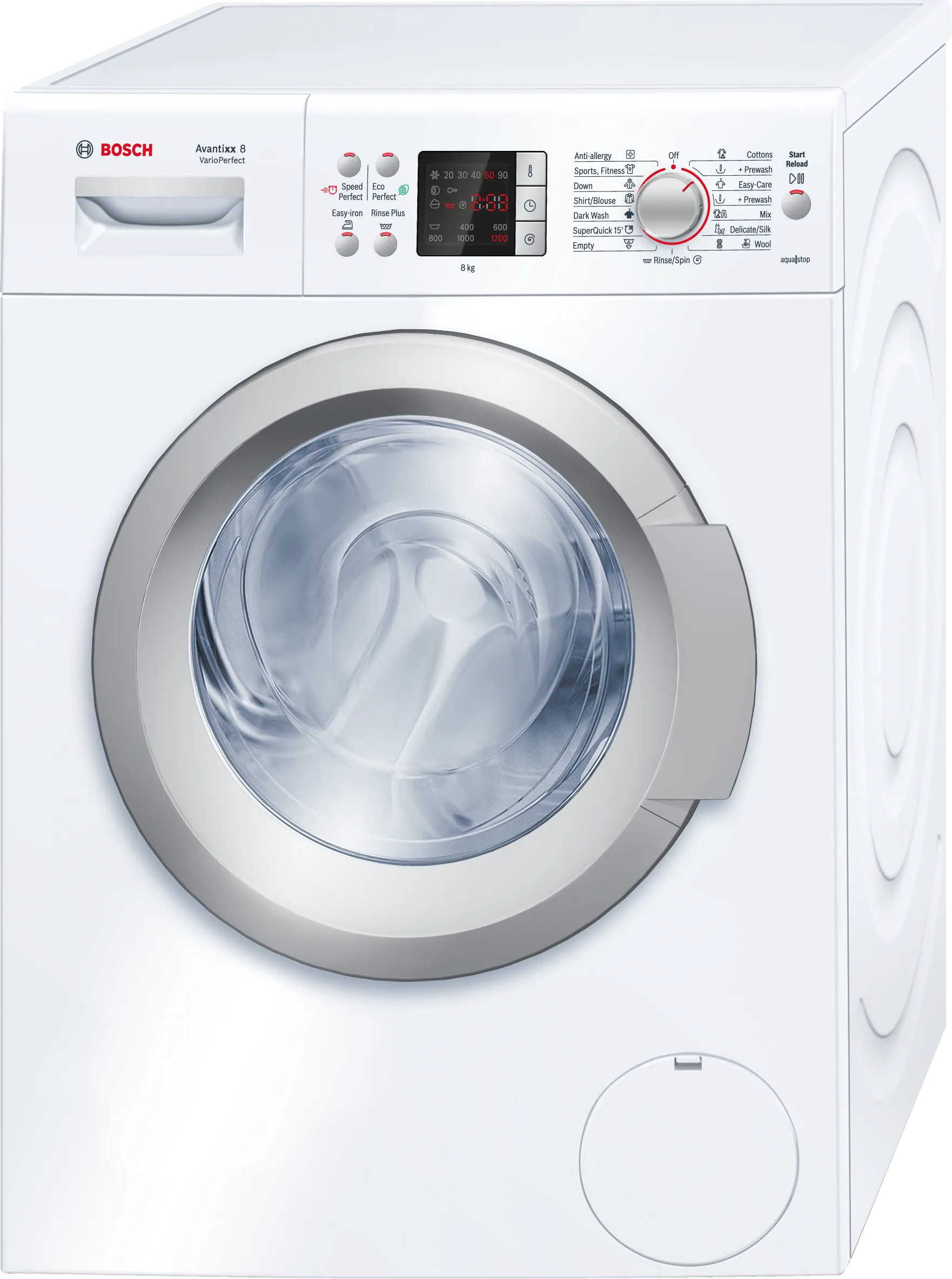 Series 6 washing machine, frontloader fullsize 8 kg 1200 rpm