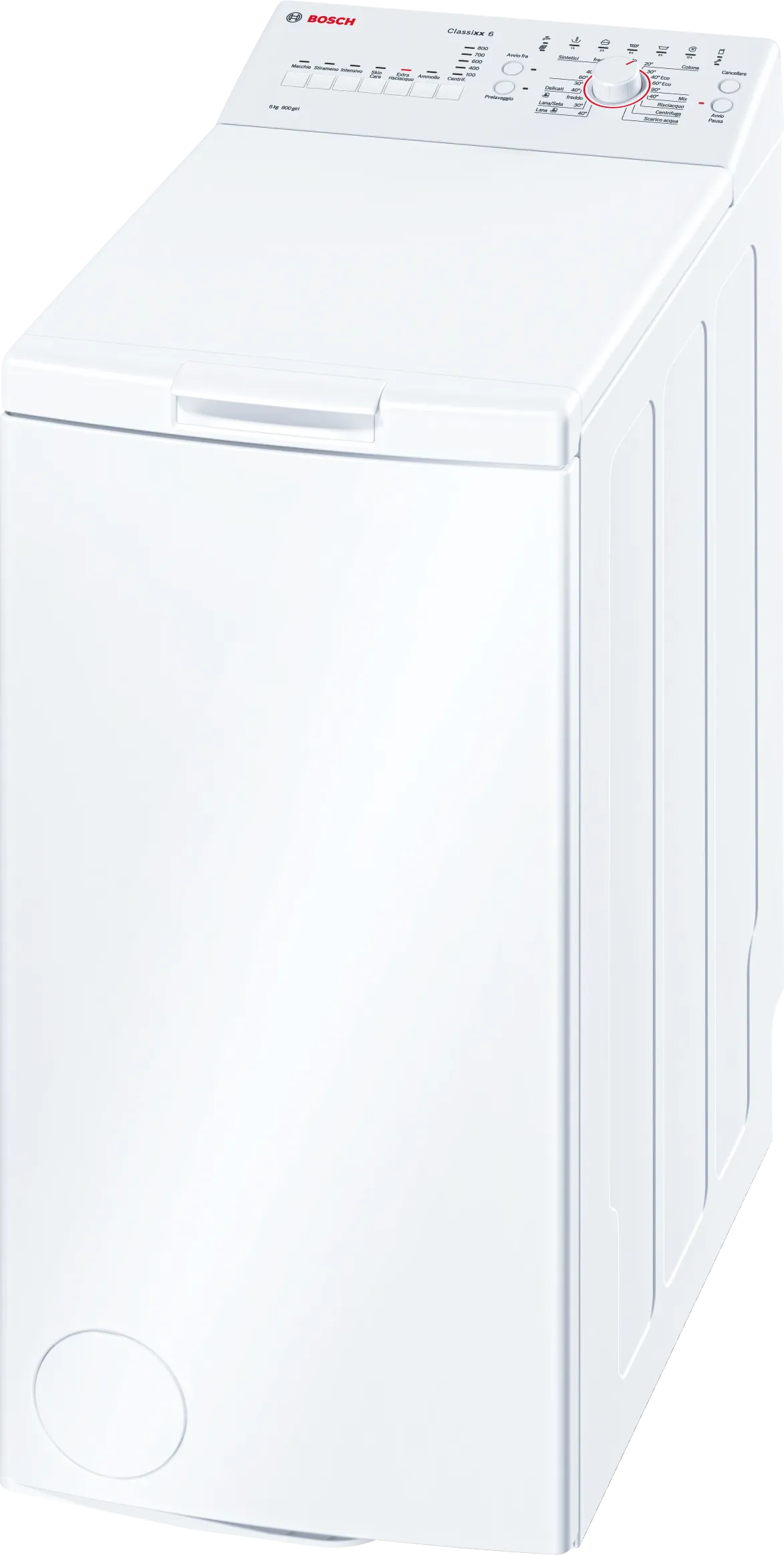 Series 2 washing machine, toploader 40 cm, 40 cm, 6 kg 800 rpm