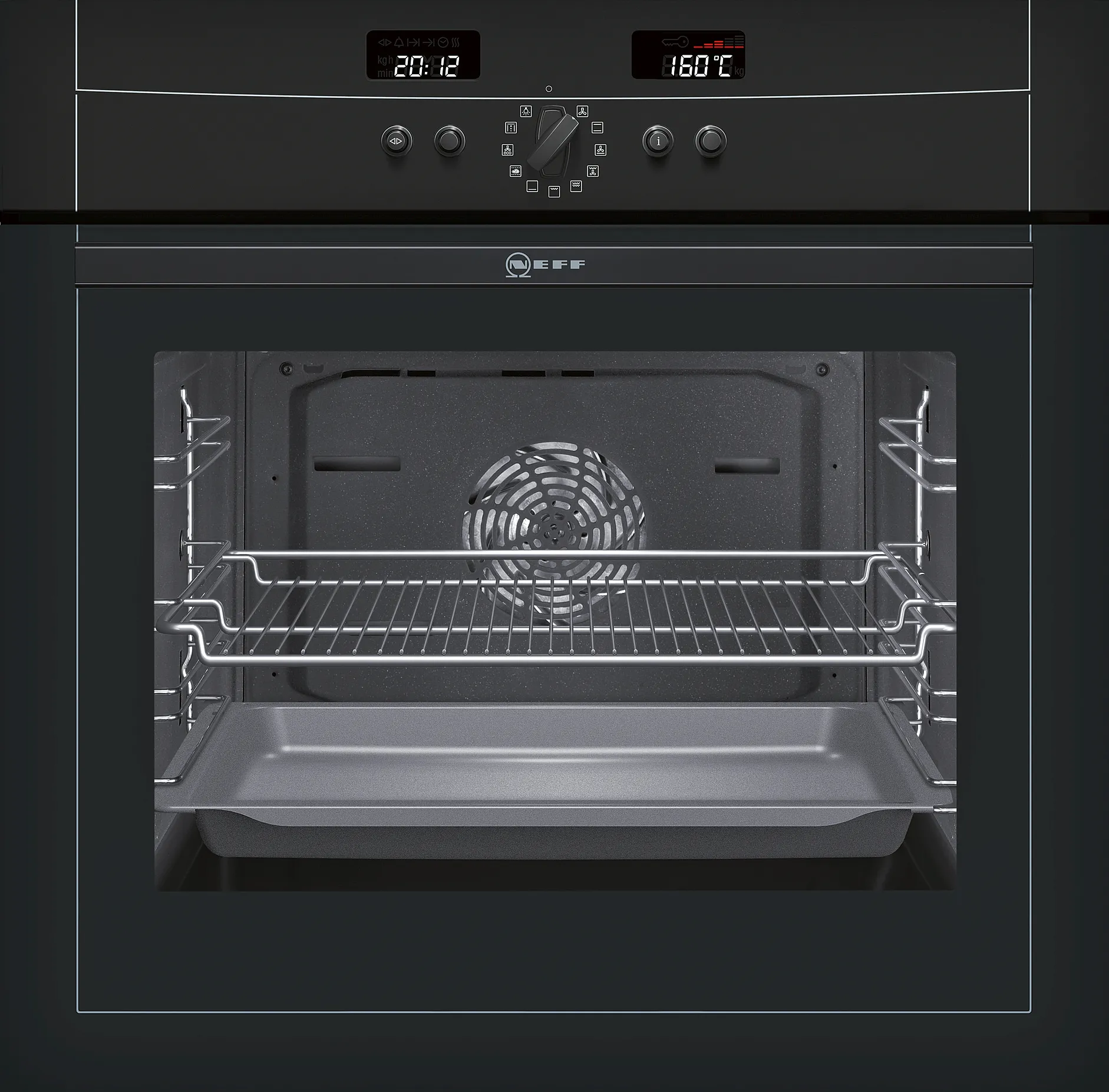 Built-in oven 60 x 60 cm Black