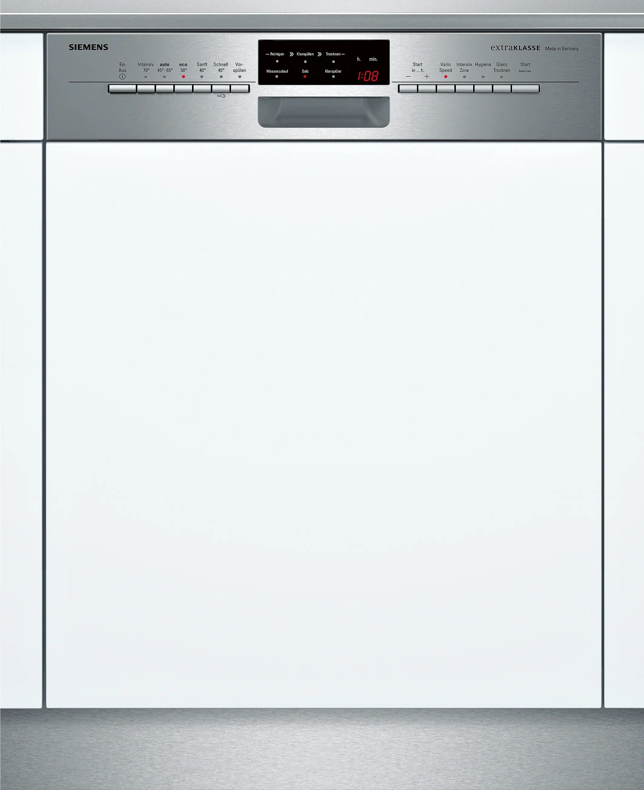 iQ500 semi-integrated dishwasher 60 cm Brushed steel