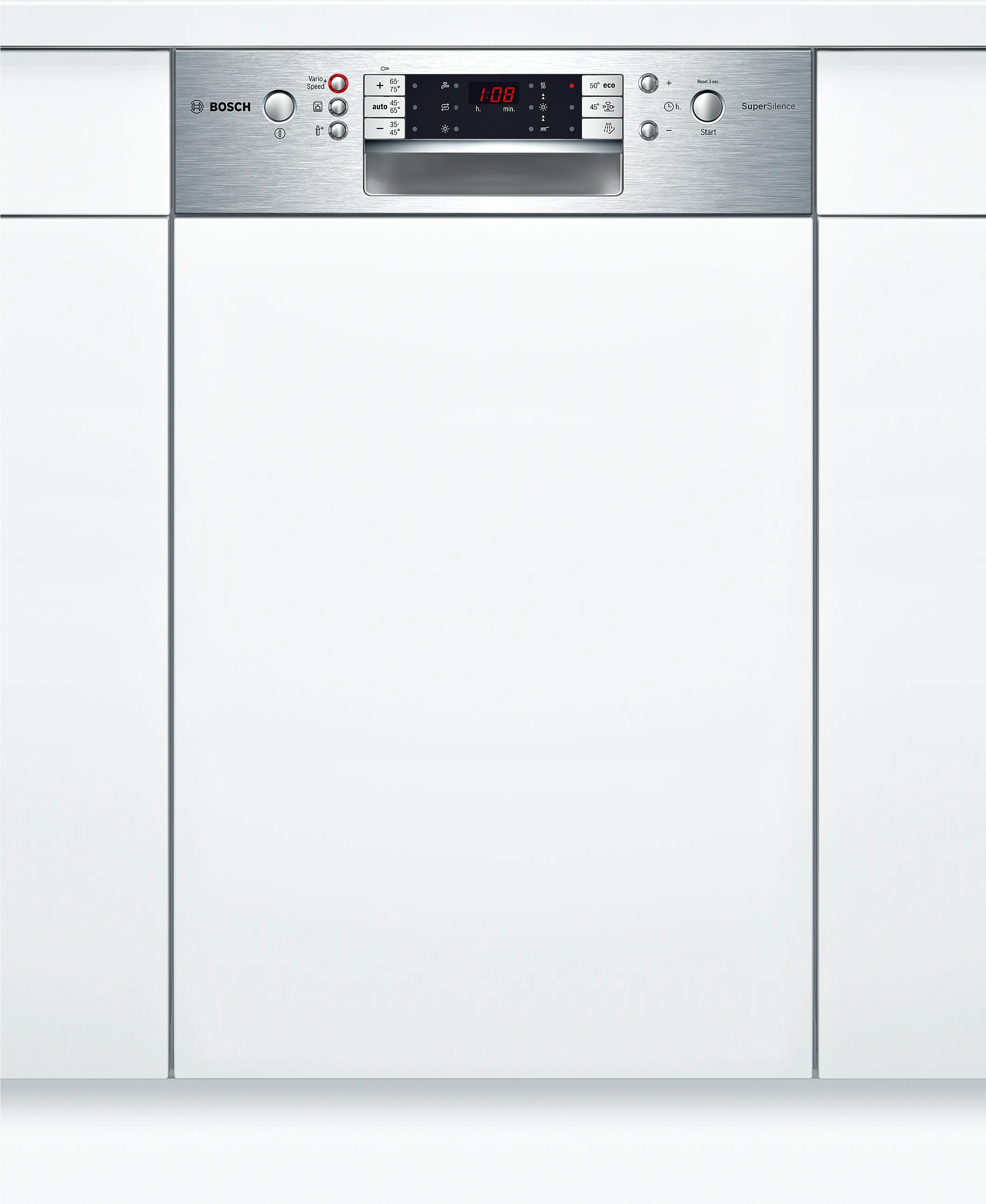 Series 6 semi-integrated dishwasher 45 cm Brushed steel