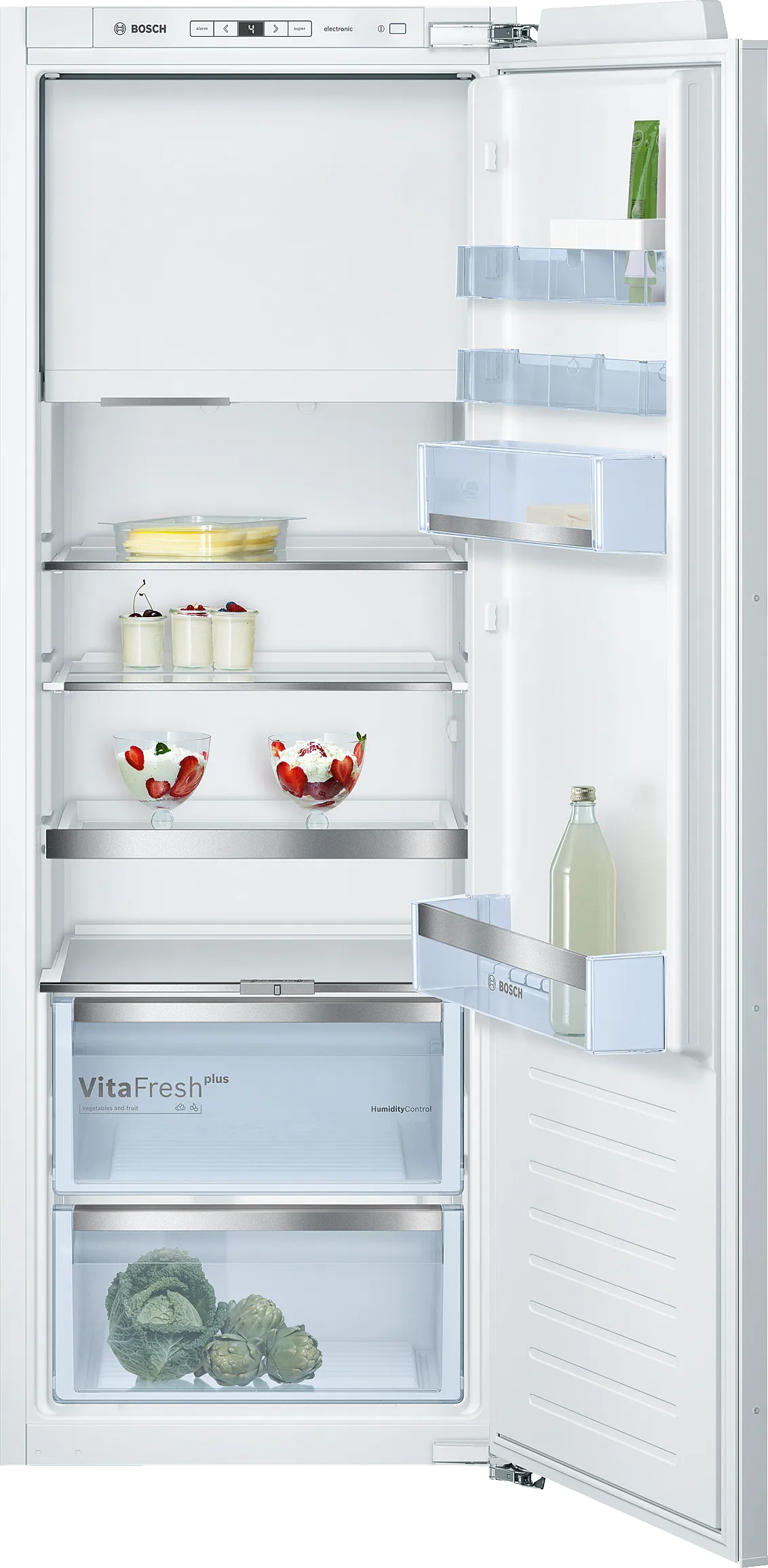 Series 6 built-in fridge with freezer section 158 x 56 cm flat hinge 