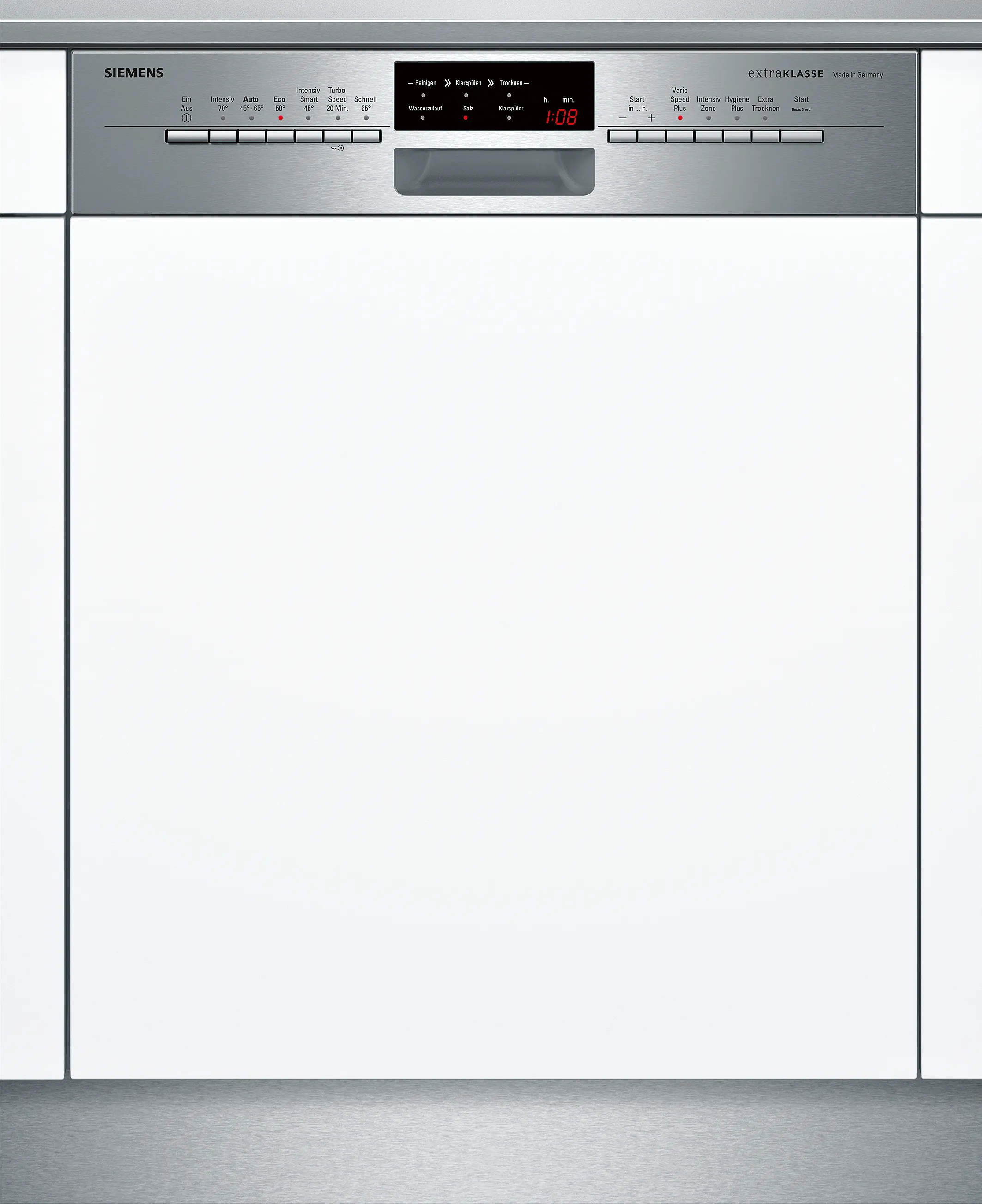 iQ500 semi-integrated dishwasher 60 cm Brushed steel