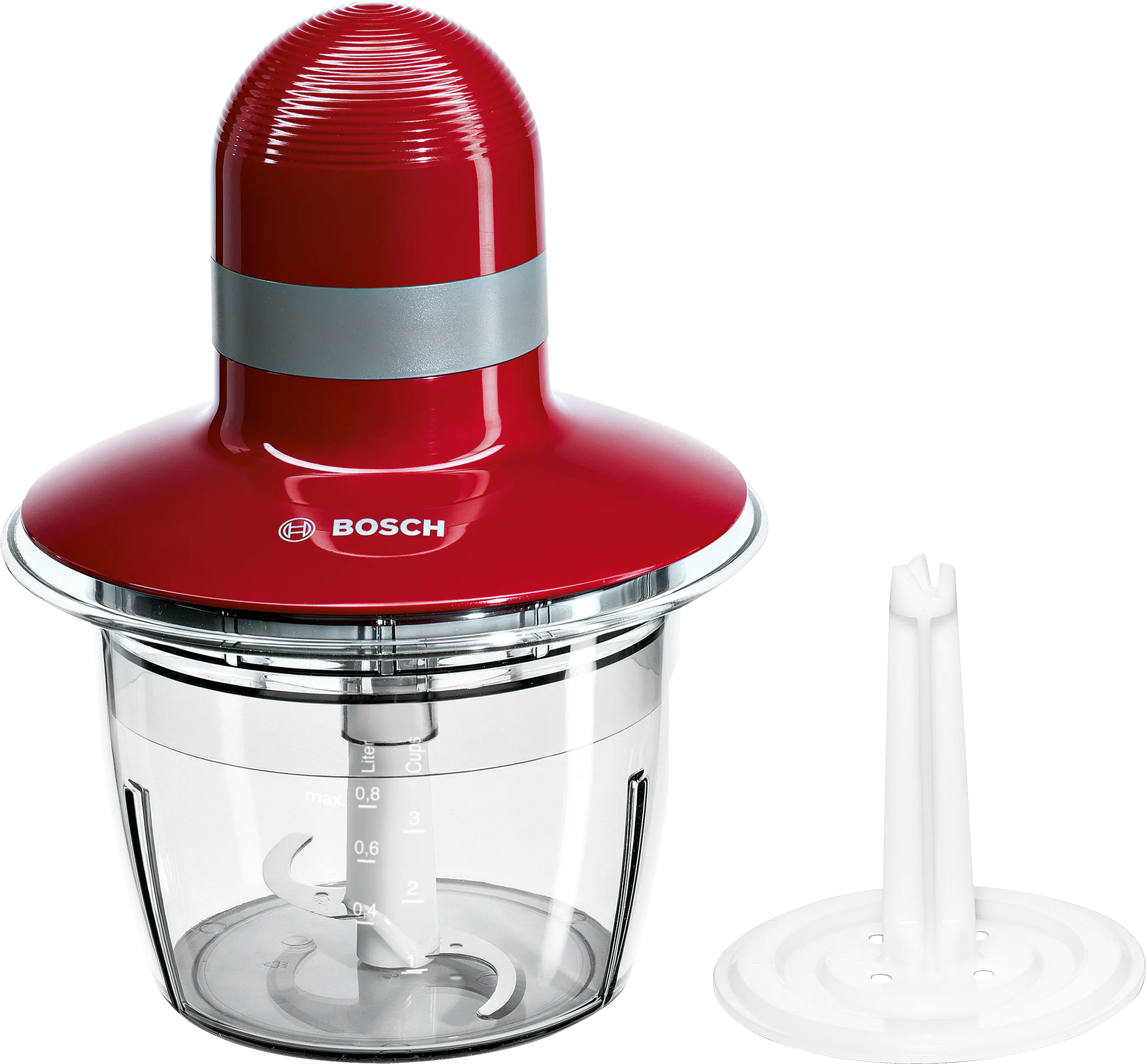 Mini hachoir 400 W Rouge, Gris 