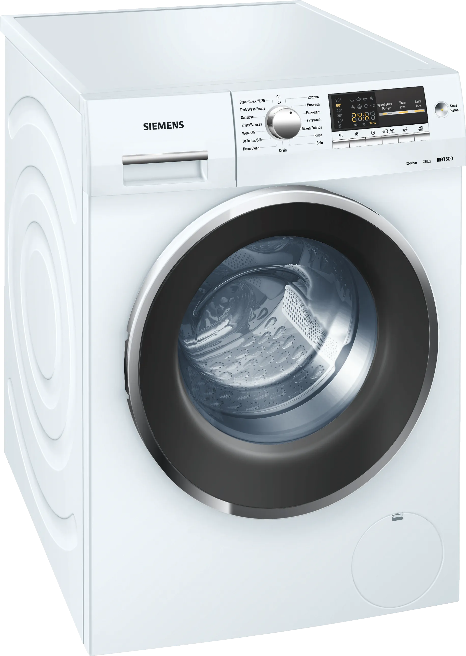 iQ500 washing machine, frontloader fullsize 7.5 kg 1400 rpm