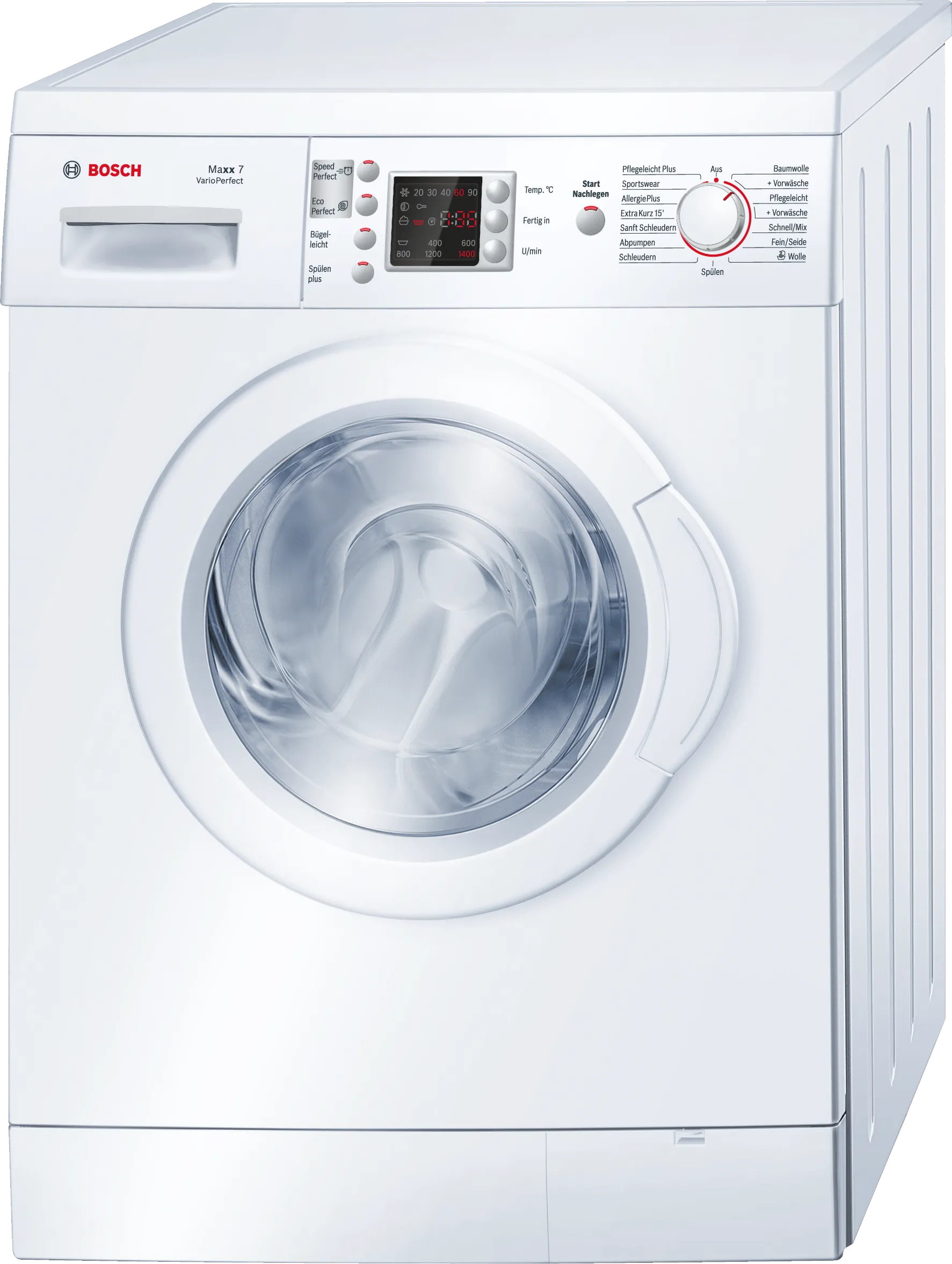 Series 4 washing machine, frontloader fullsize 7 kg 1400 rpm, White