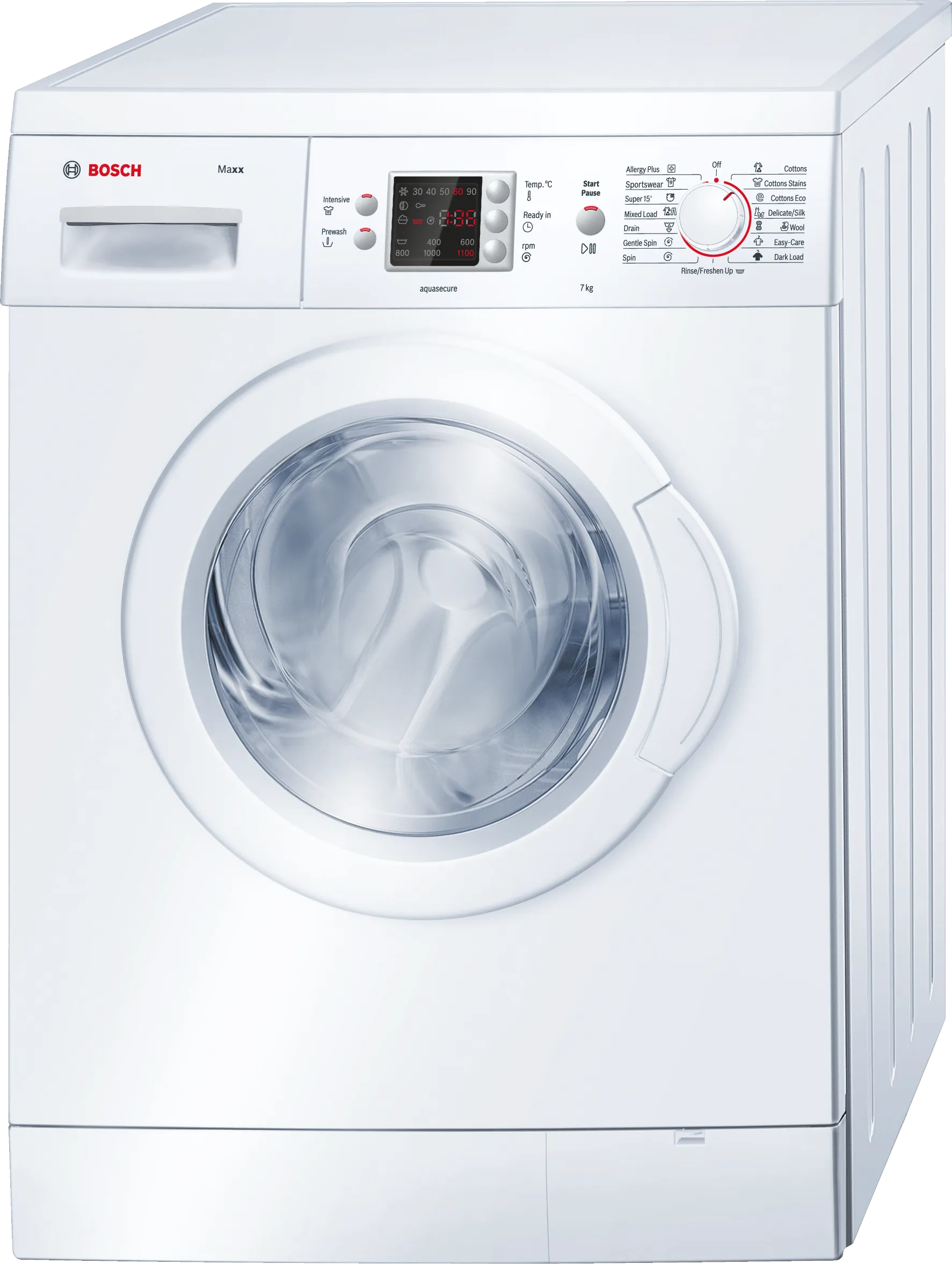 Series 4 washing machine, frontloader fullsize 7 kg 1100 rpm