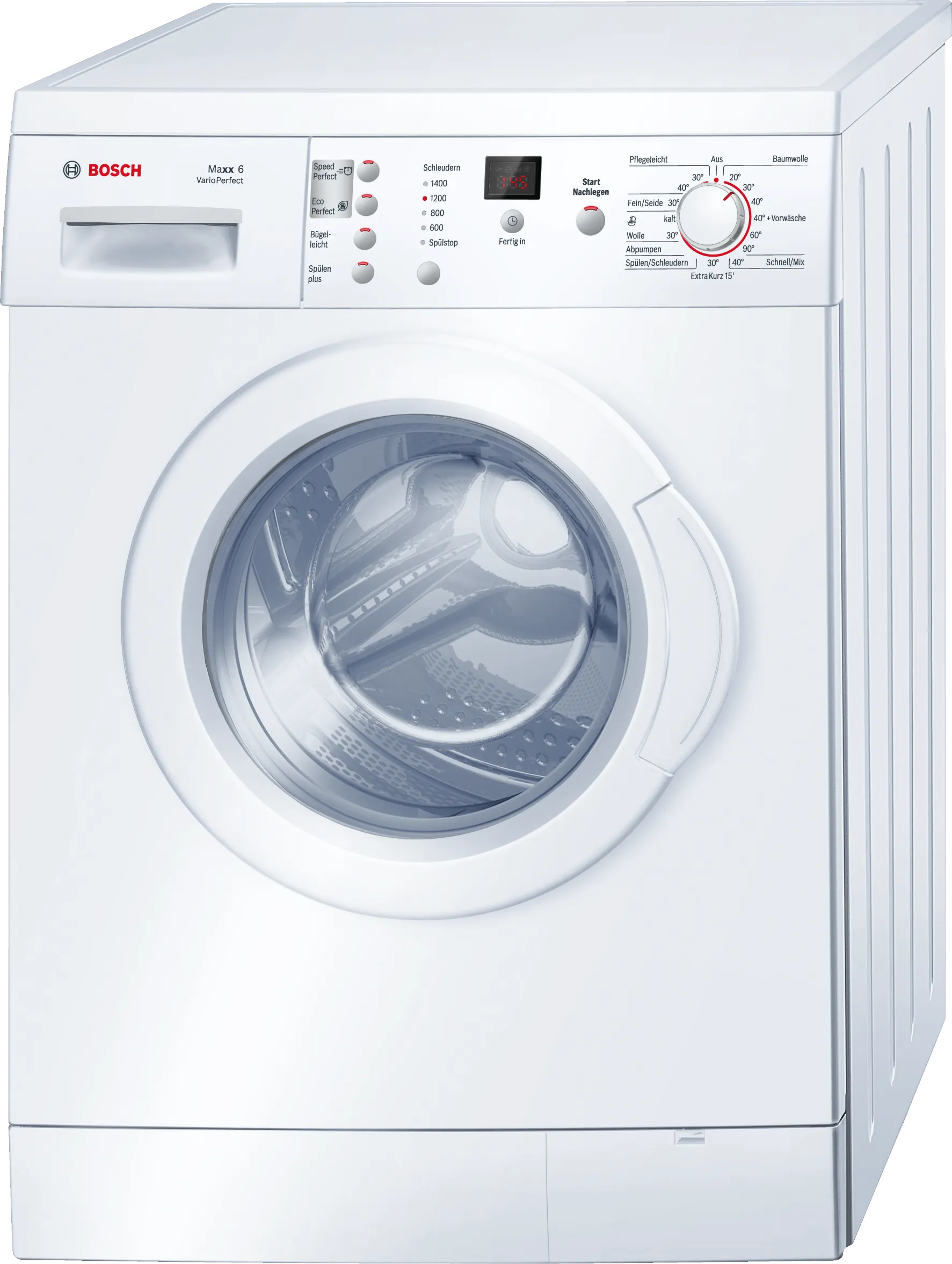 Series 4 washing machine, frontloader fullsize 6 kg 1400 rpm, White