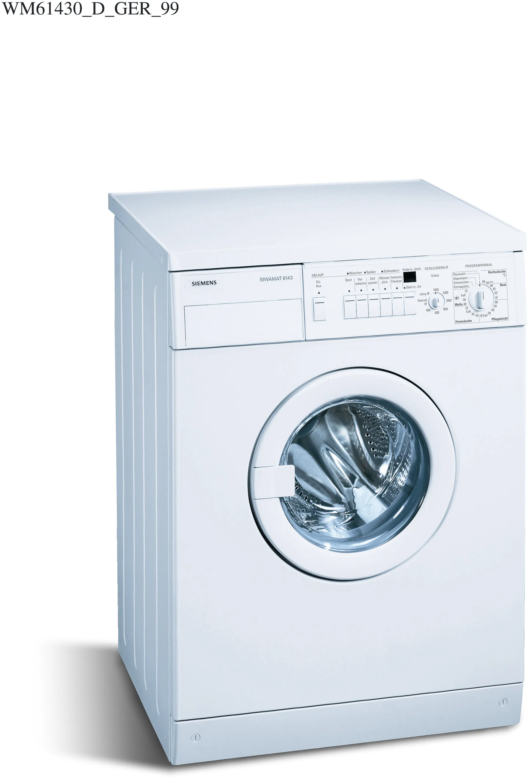 Waschmaschine, Frontlader max. 1400 U/min.