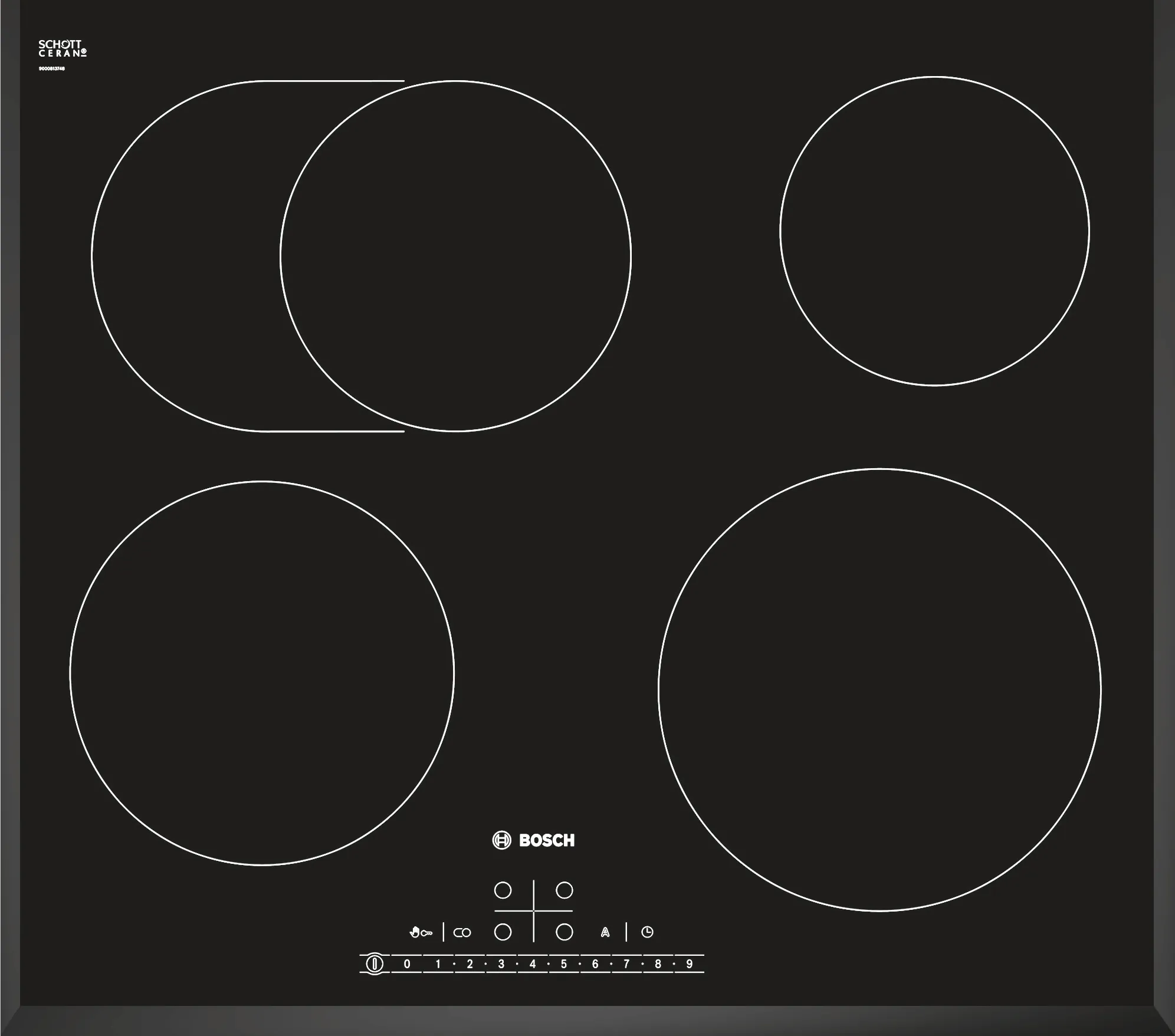 Серия 6 Электрическая варочная панель 60 cm surface mount without frame