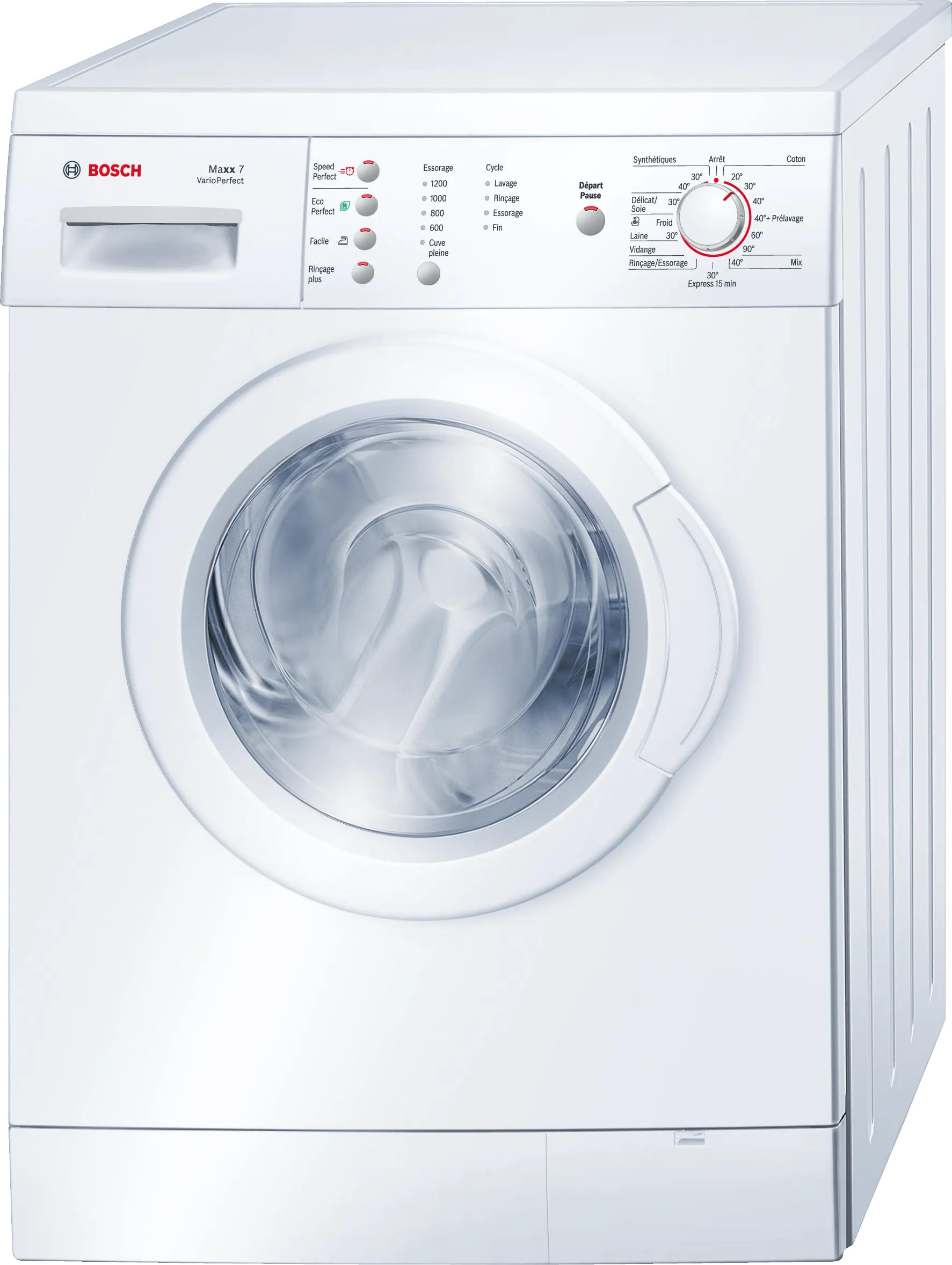 Series 4 washing machine, frontloader fullsize 7 kg 1200 rpm, White