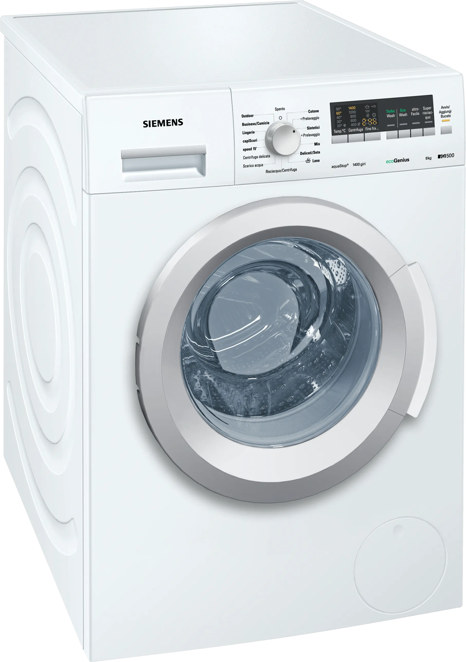 iQ500 washing machine, frontloader fullsize 8 kg 1400 rpm